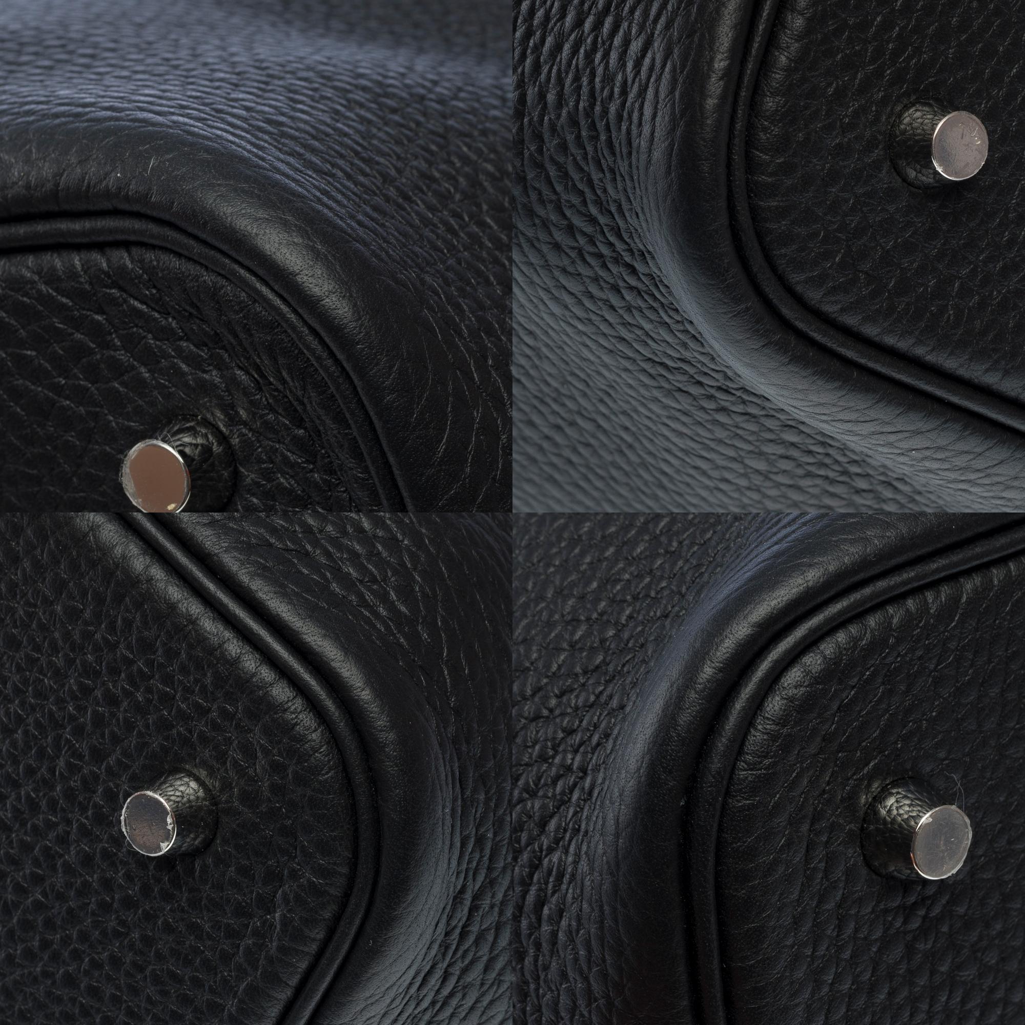 Stunning New Hermès Picotin 22 in Black Taurillon Clemence leather , PHW For Sale 7