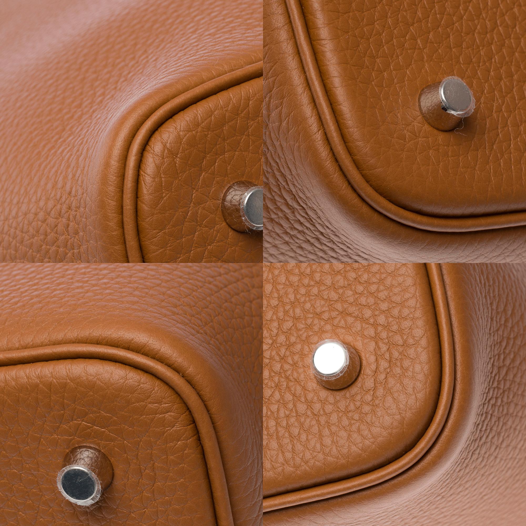 Stunning New Hermès Picotin 22 Lock in Gold Taurillon Clemence leather , PHW 7