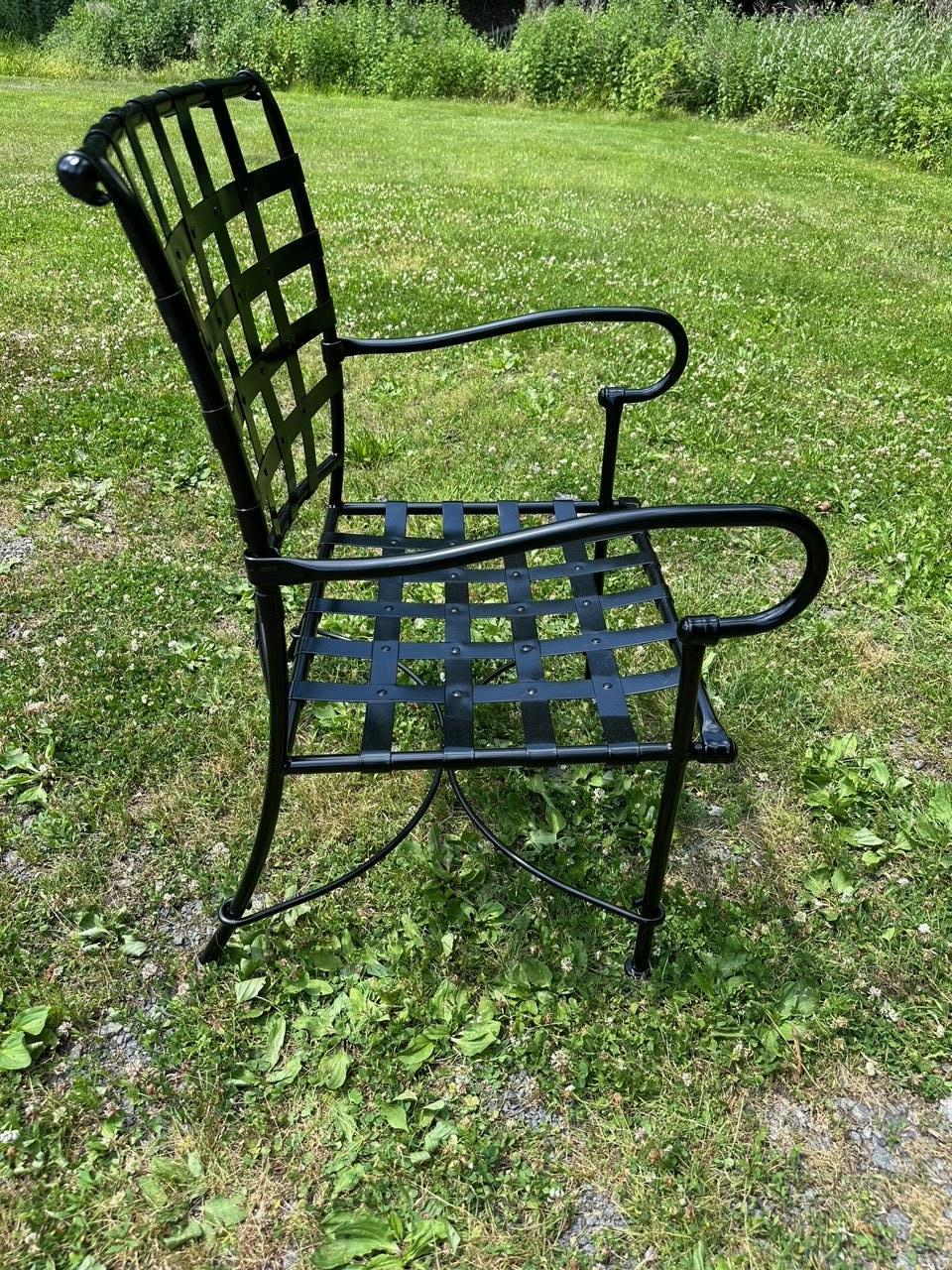 Impresionante Juego de Comedor para Patio Jordan Marrón Negro con Nuevo Recubrimiento de Polvo Aluminio en venta