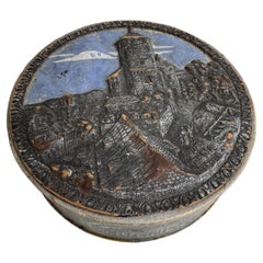 Stunning Nuremberg Gingerbread Candy Container, Antique German Christmas 1900s