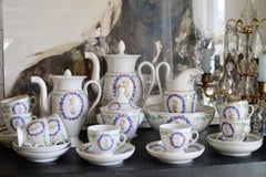 Stunning Old Paris Hand Painted Porcelain Tea Coffee Service, France, 1850