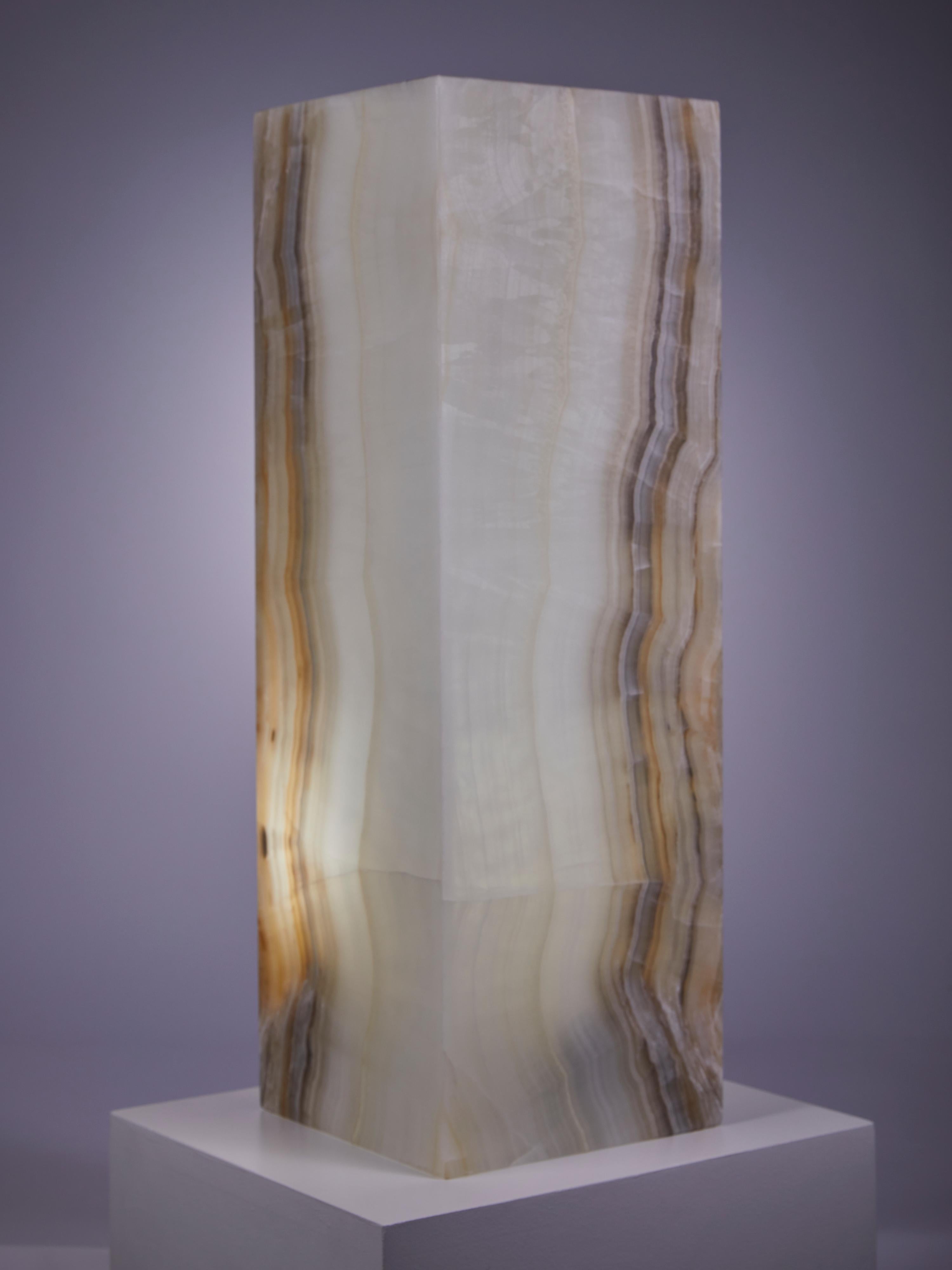 Splendida lampada in onice in vendita 3