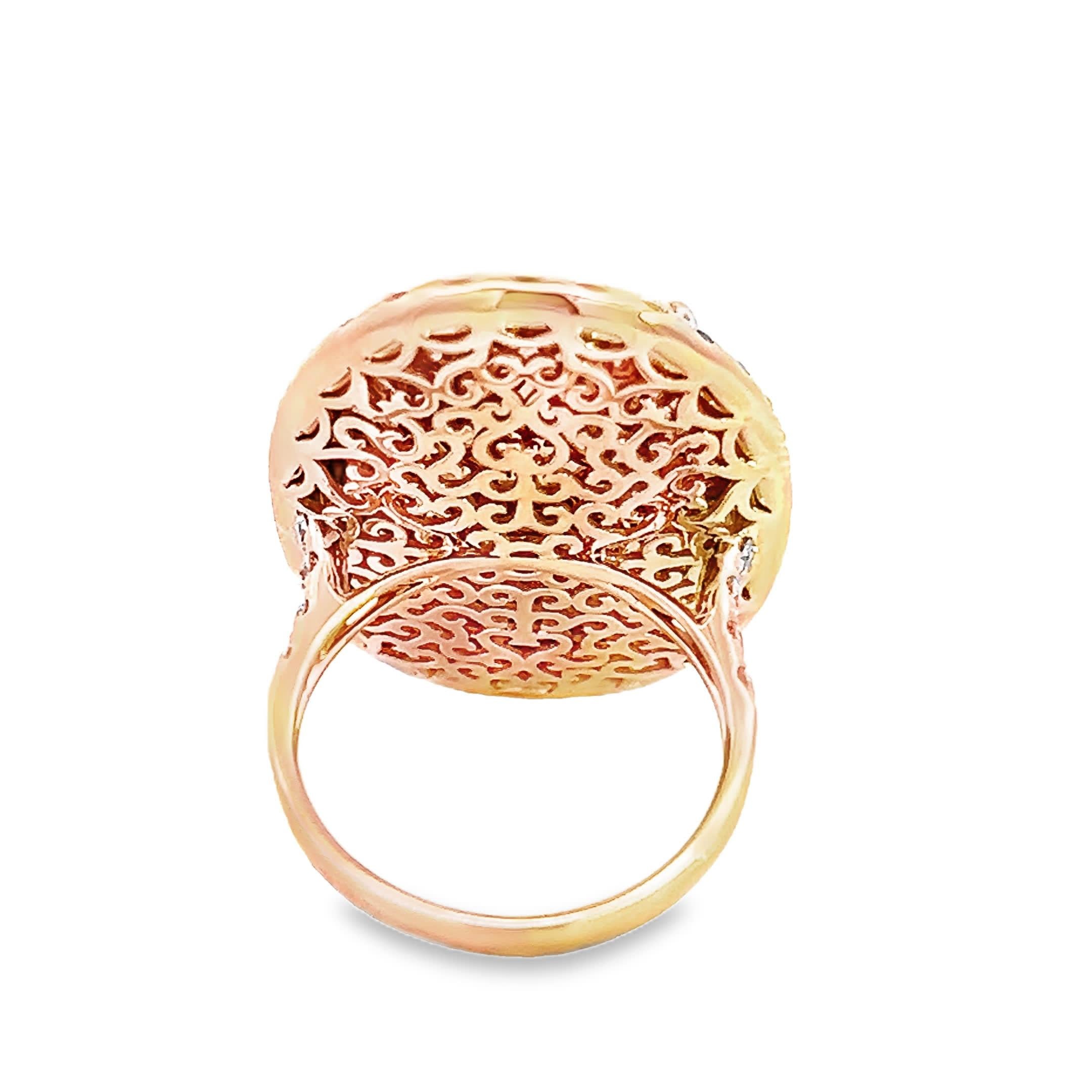 Atemberaubender Ring mit Opal und Diamant im Zustand „Neu“ im Angebot in Great Neck Plaza, NY