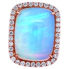 Stunning Opal and Diamond Ring