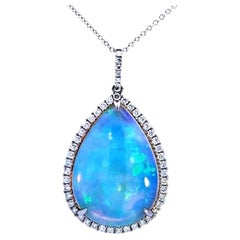 Stunning Opal Pendant Necklace