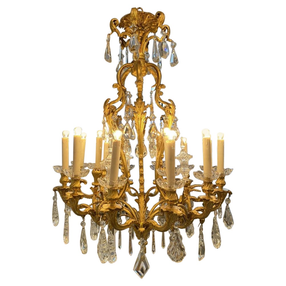 Stunning Opulant Chandelier, 1890, France