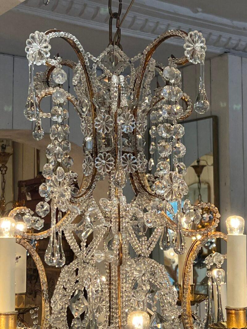 Early 20th Century Stunning Opulant Chandelier, 1900, France For Sale