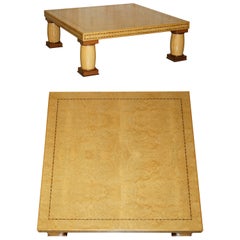 STUPENDO TAVOLO DA CAFFE' ORIGINALE DI ANDREW VARAH BURR IN LEGNO DI NOCE E ROVERE