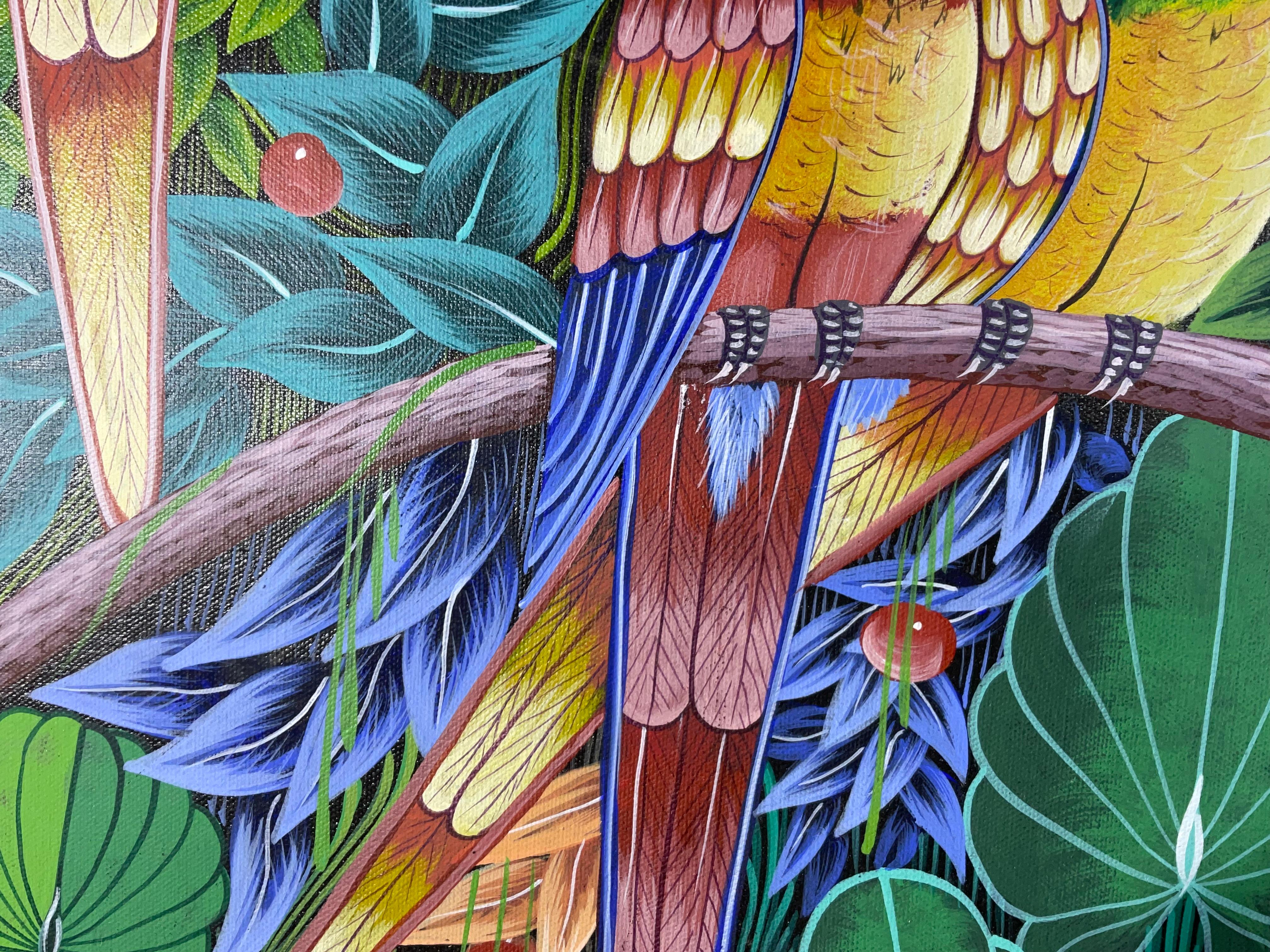 Splendido capolavoro originale di arte popolare haitiana di Philippe Dodard in vendita 6