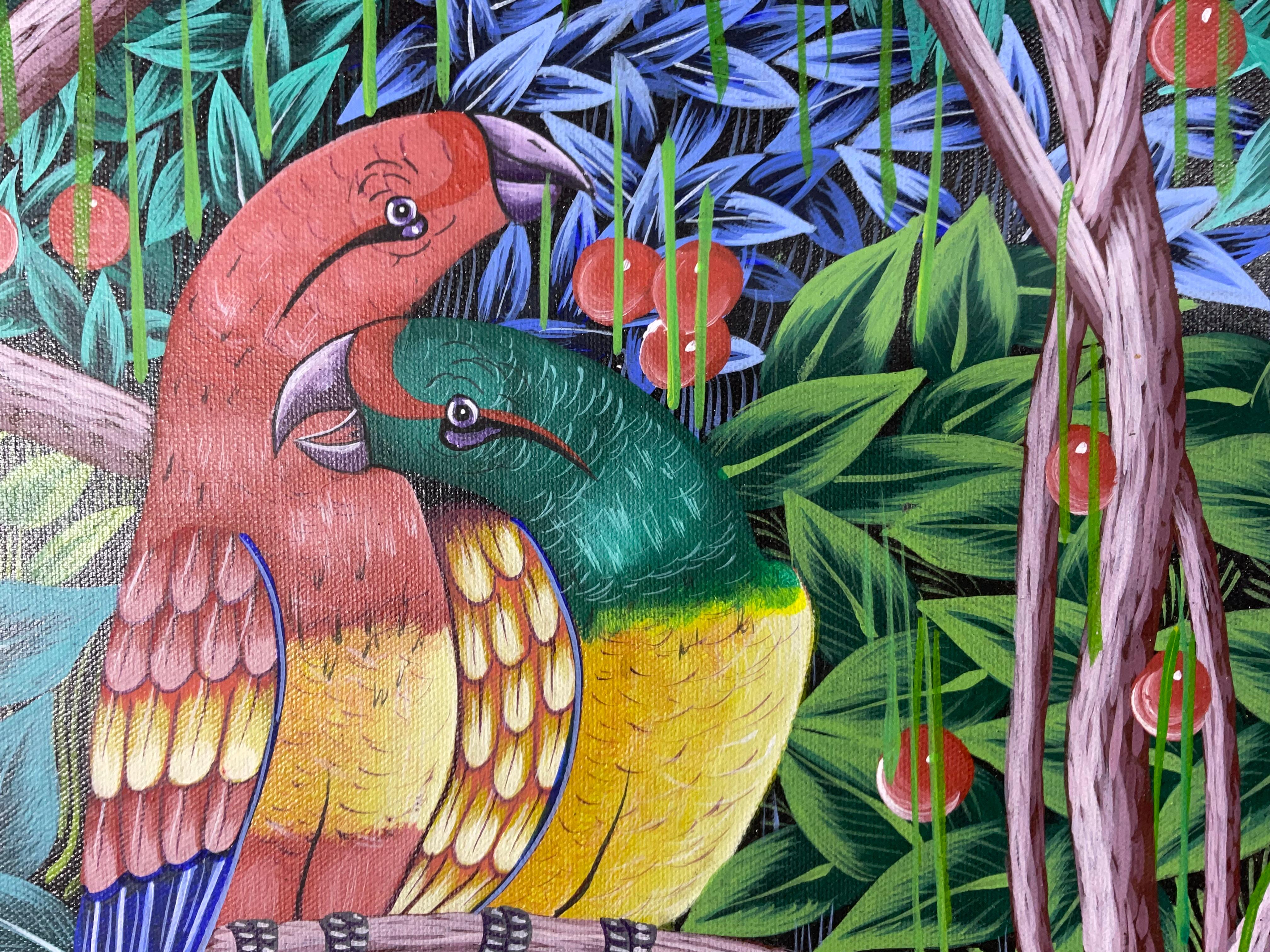 Splendido capolavoro originale di arte popolare haitiana di Philippe Dodard in vendita 2