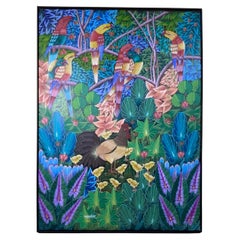 Stunning Original Haitian Folk Art Masterpiece by Philippe Dodard