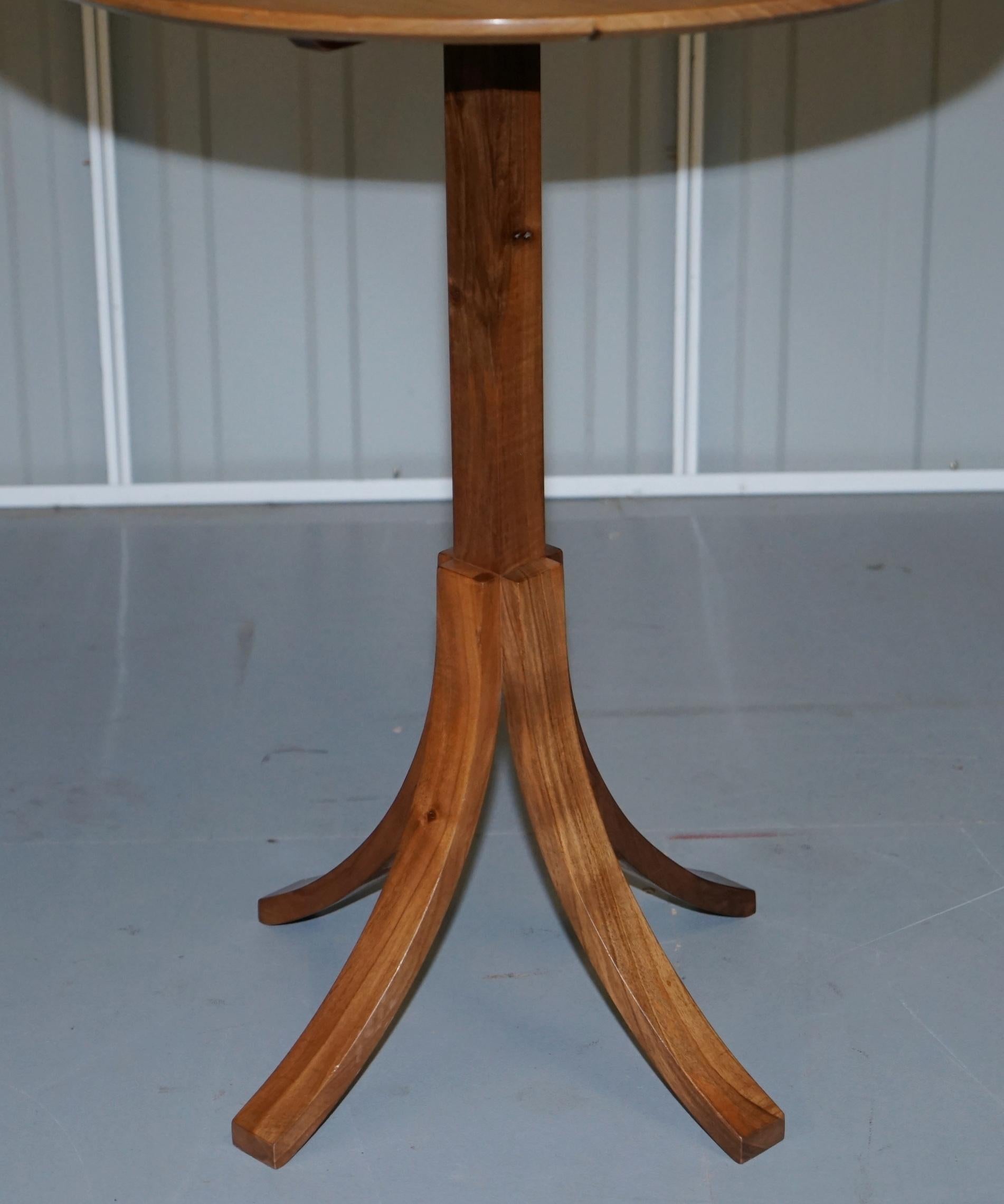 20th Century Stunning Original Holgate and Pack Designer Walnut Side Table Elegantly Crafted For Sale