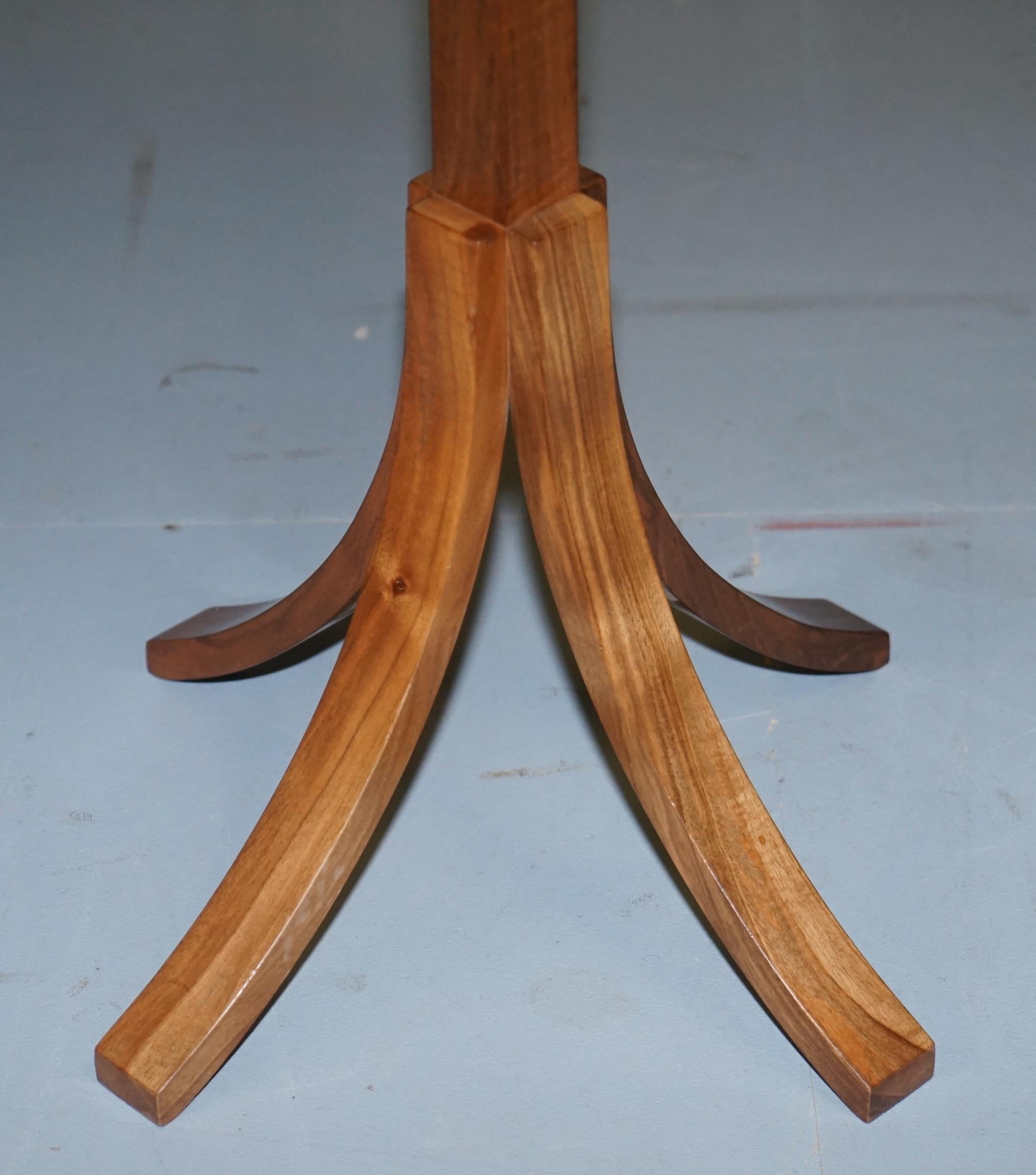 Stunning Original Holgate and Pack Designer Walnut Side Table Elegantly Crafted For Sale 1
