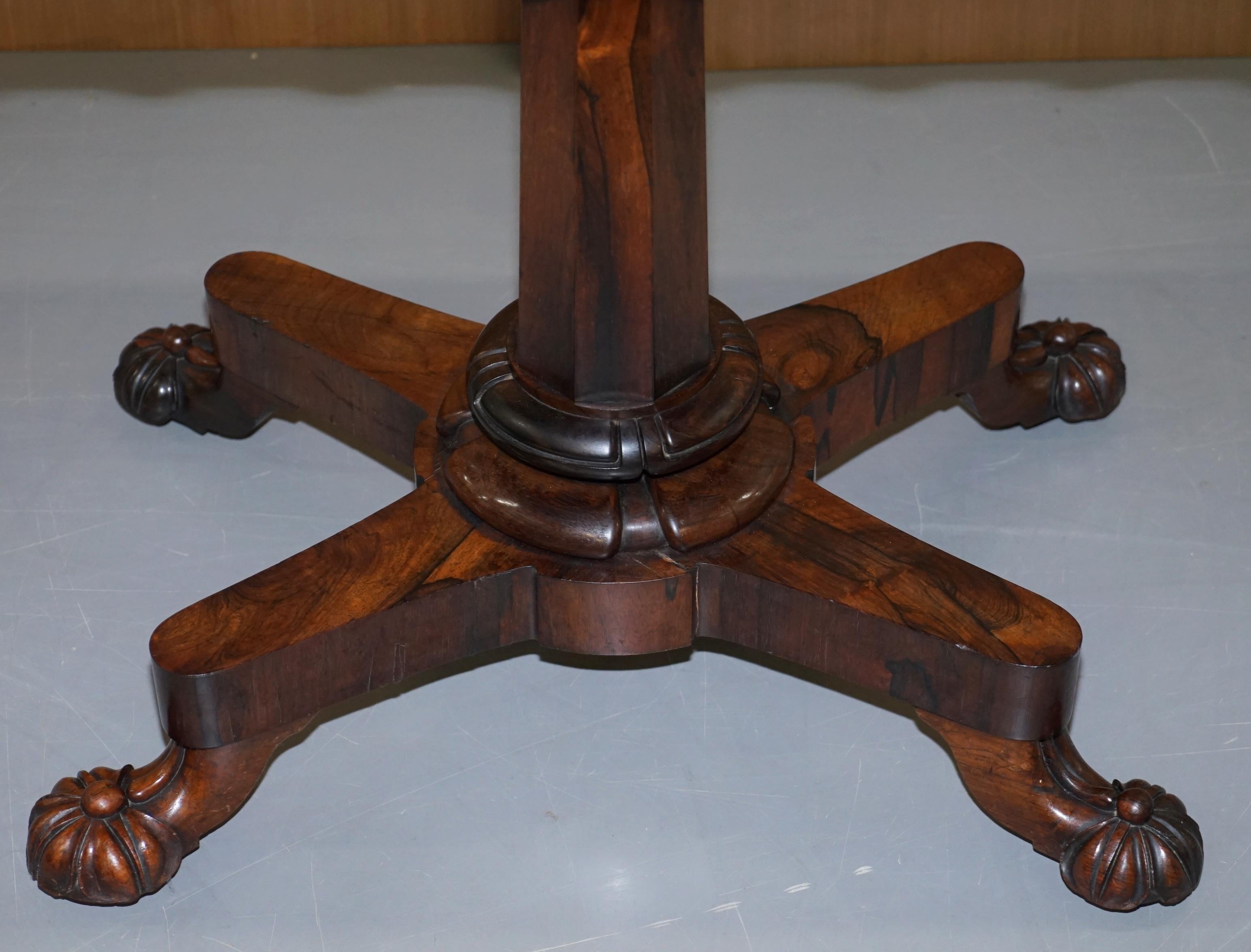 Mid-19th Century Stunning Original J Kendell & Co circa 1830 Redwood Tea Card Table Sublime For Sale