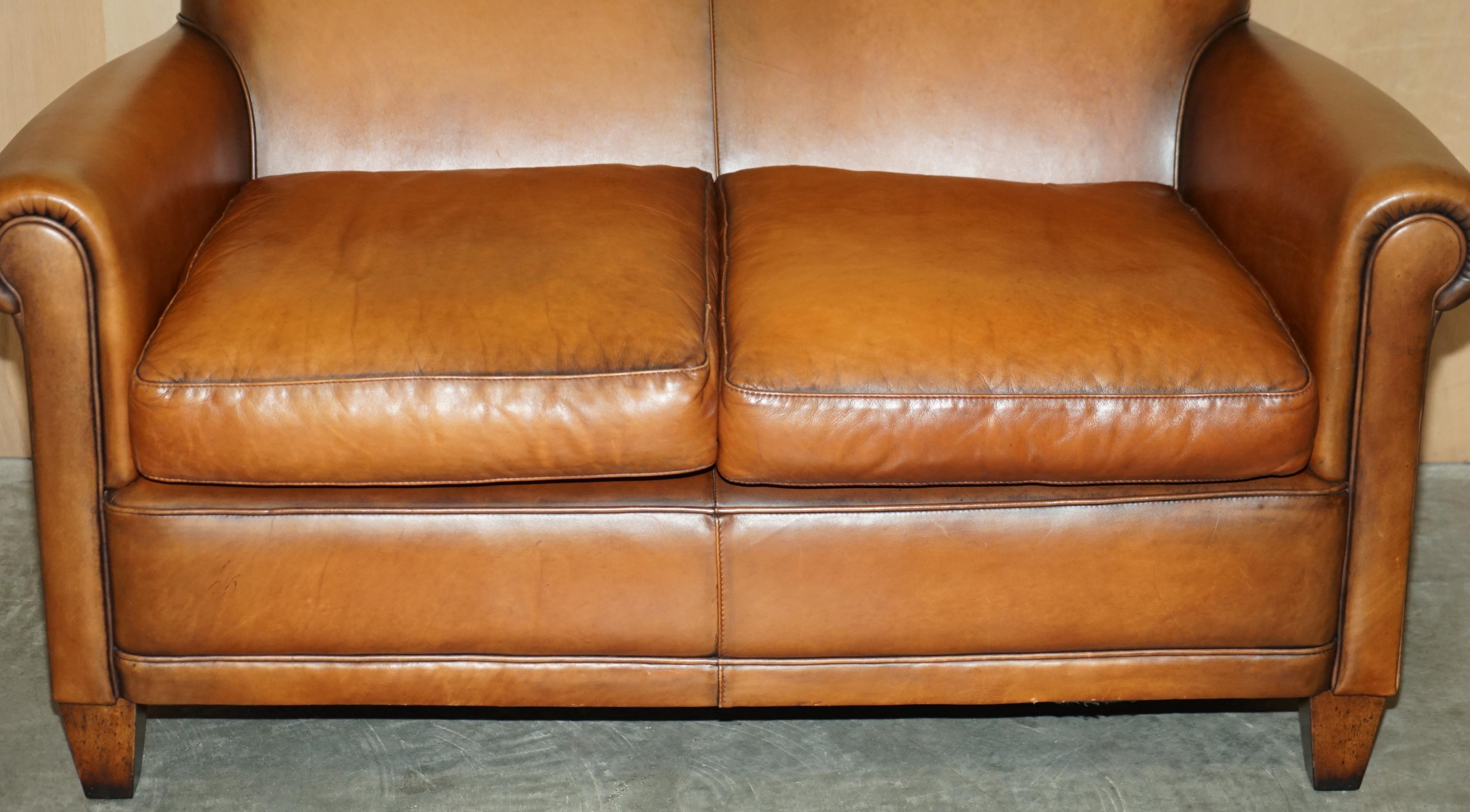 laura ashley leather sofa