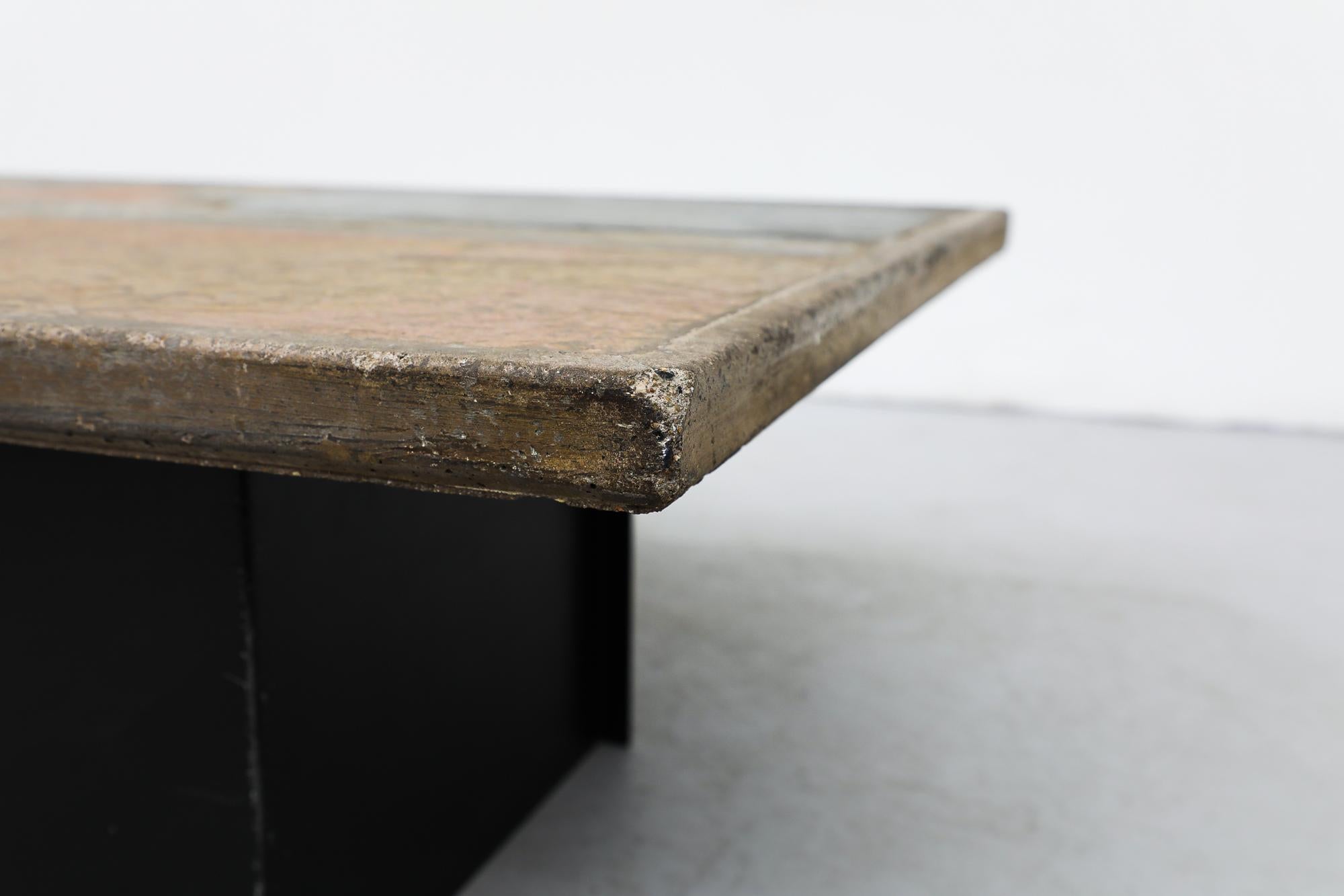 Superbe table basse originale en mosaïque Paul Kingma 11