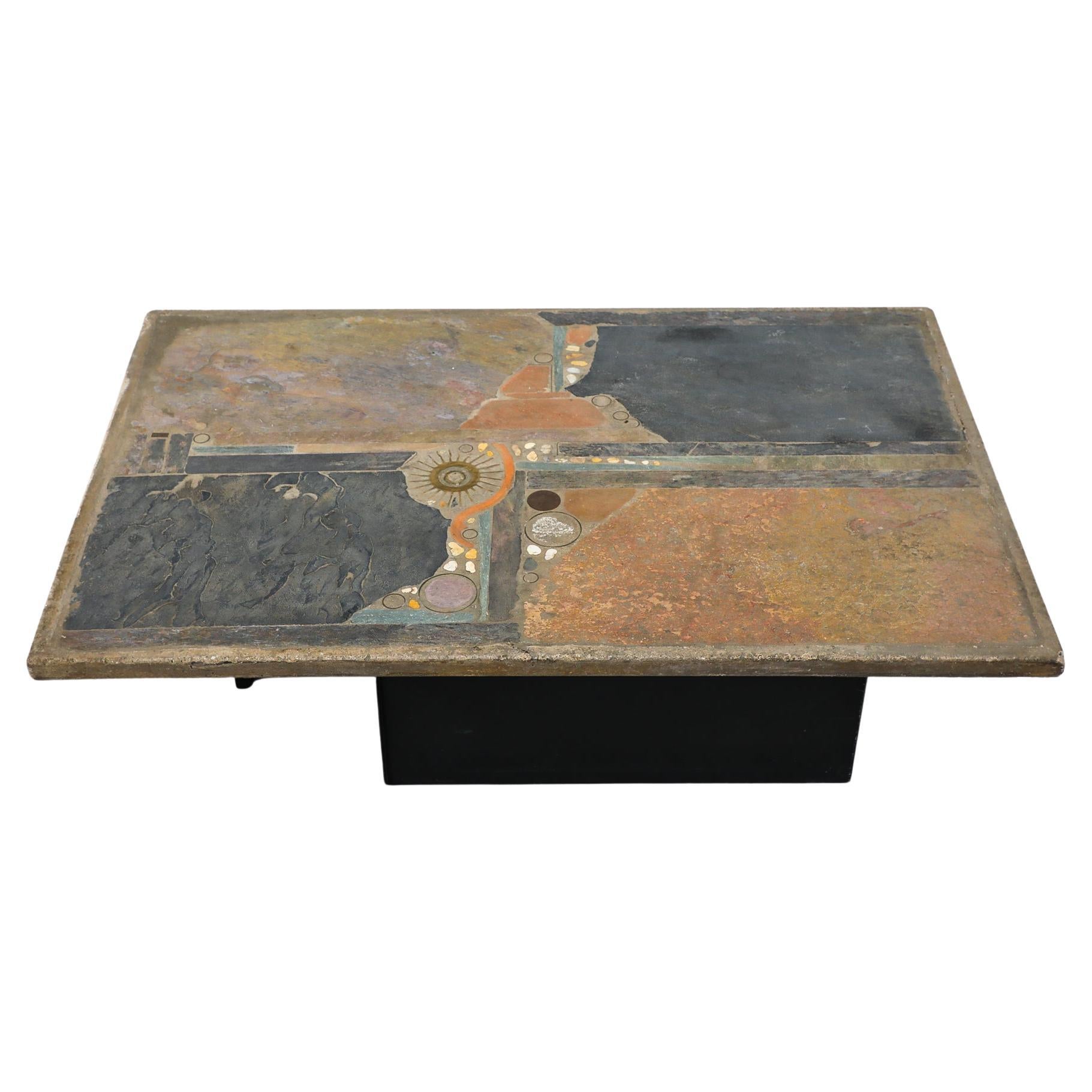 Stunning Original Paul Kingma Mosaic Coffee Table