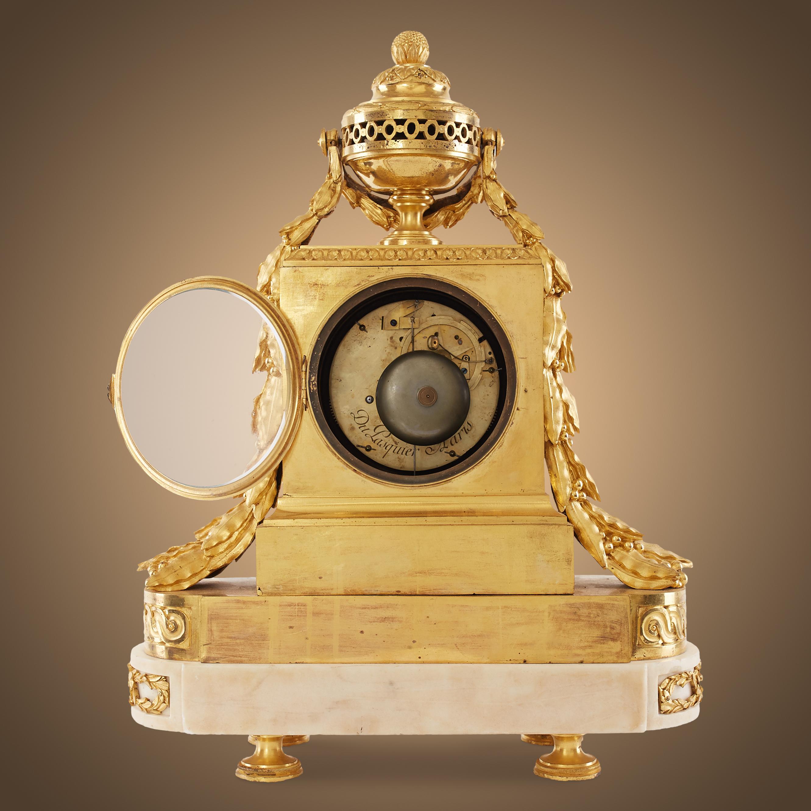 Stunning Ormolu Mantel Clock, Powerful Creativity of Dupasquier For Sale 1