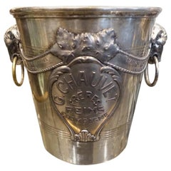 Atemberaubend verzierter französischer Vintage-Champagnerkühler:: G. Chauvet