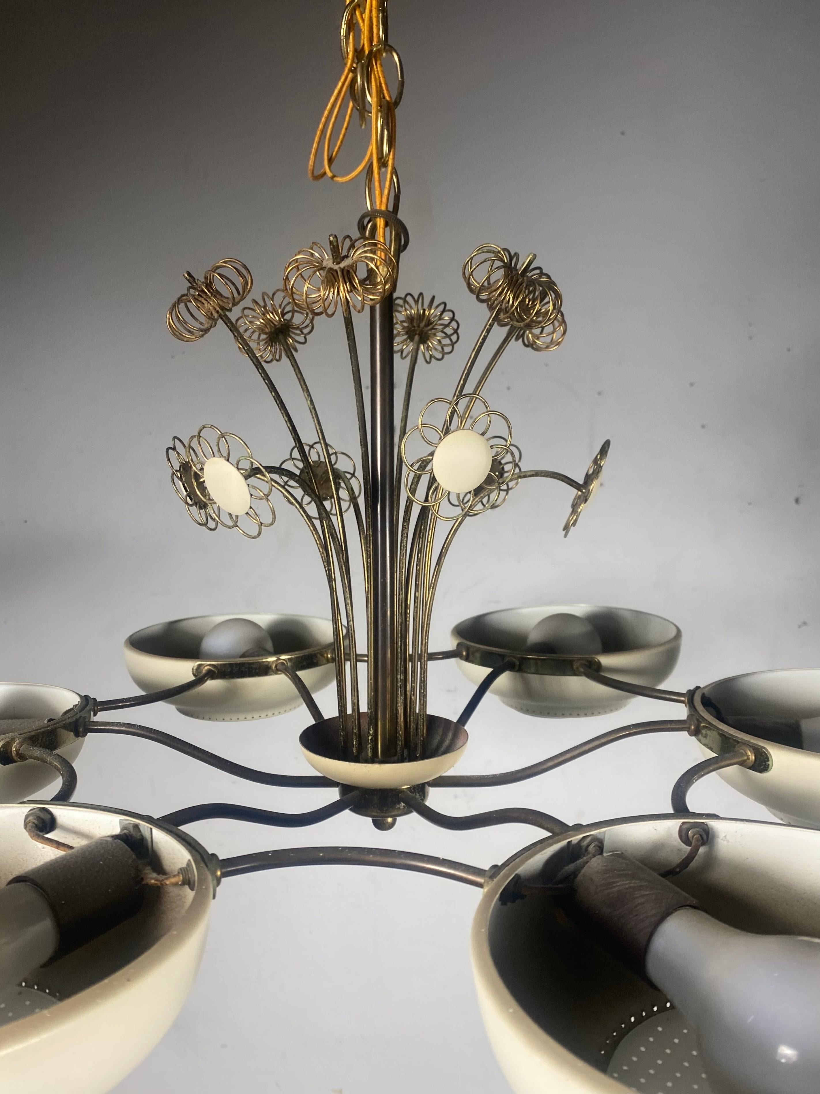 Metal Stunning Paavo Tynell Attributed Chandelier by Lightolier For Sale