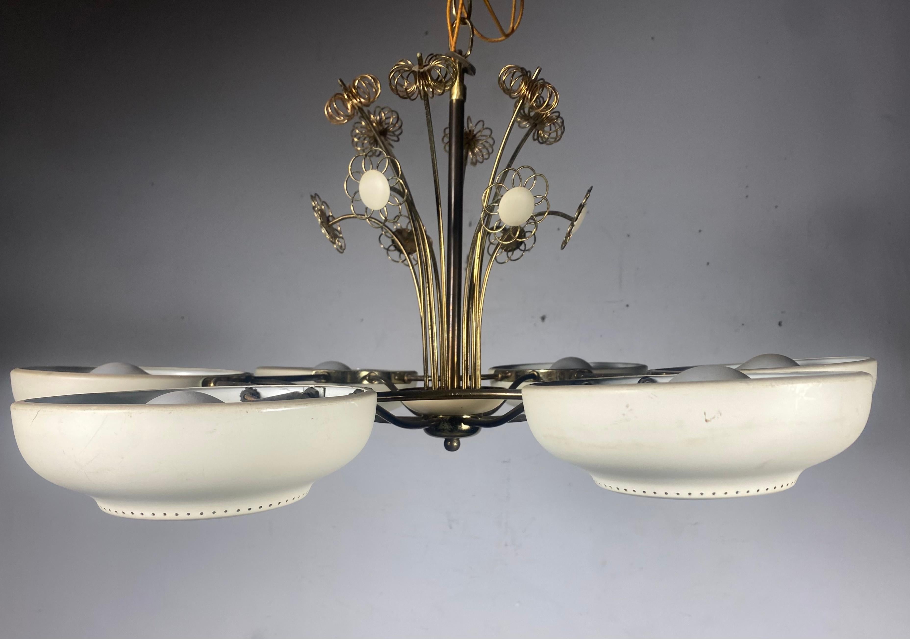 Stunning Paavo Tynell Attributed Chandelier by Lightolier For Sale 1