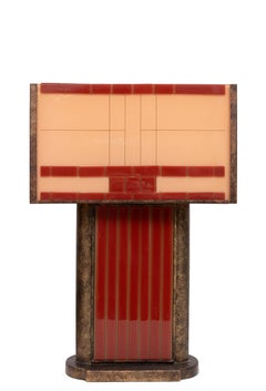 Stunning pair Art Deco style Cut Glass Table Lamps