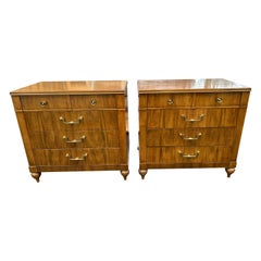 Stunning Pair John Widdicomb French Regency Louis XVI  End Table Nightstands