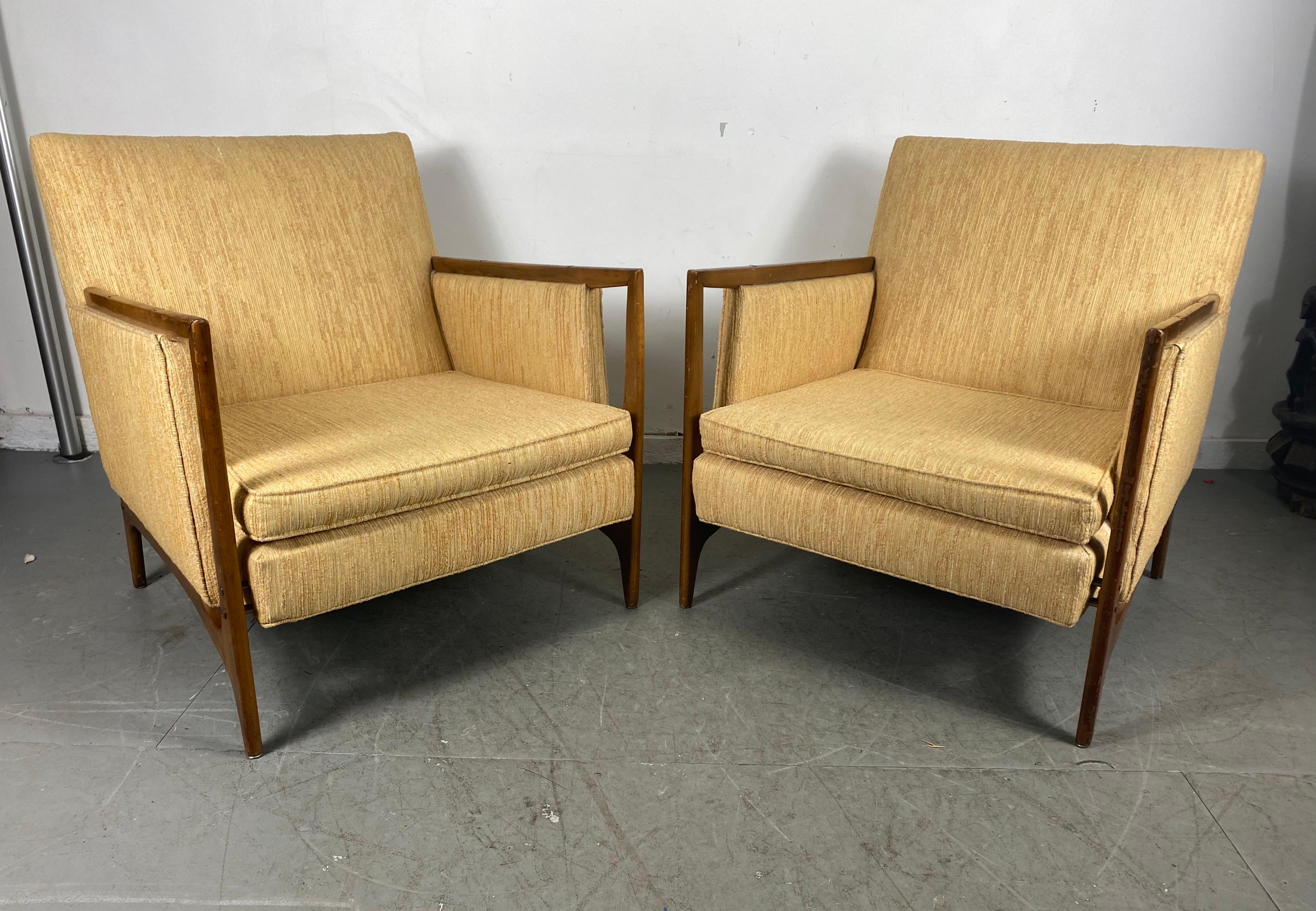 Scandinavian Modern Stunning Pair of Mid-Century Modernist Lounge Chairs Attributed to Dux of Sweden