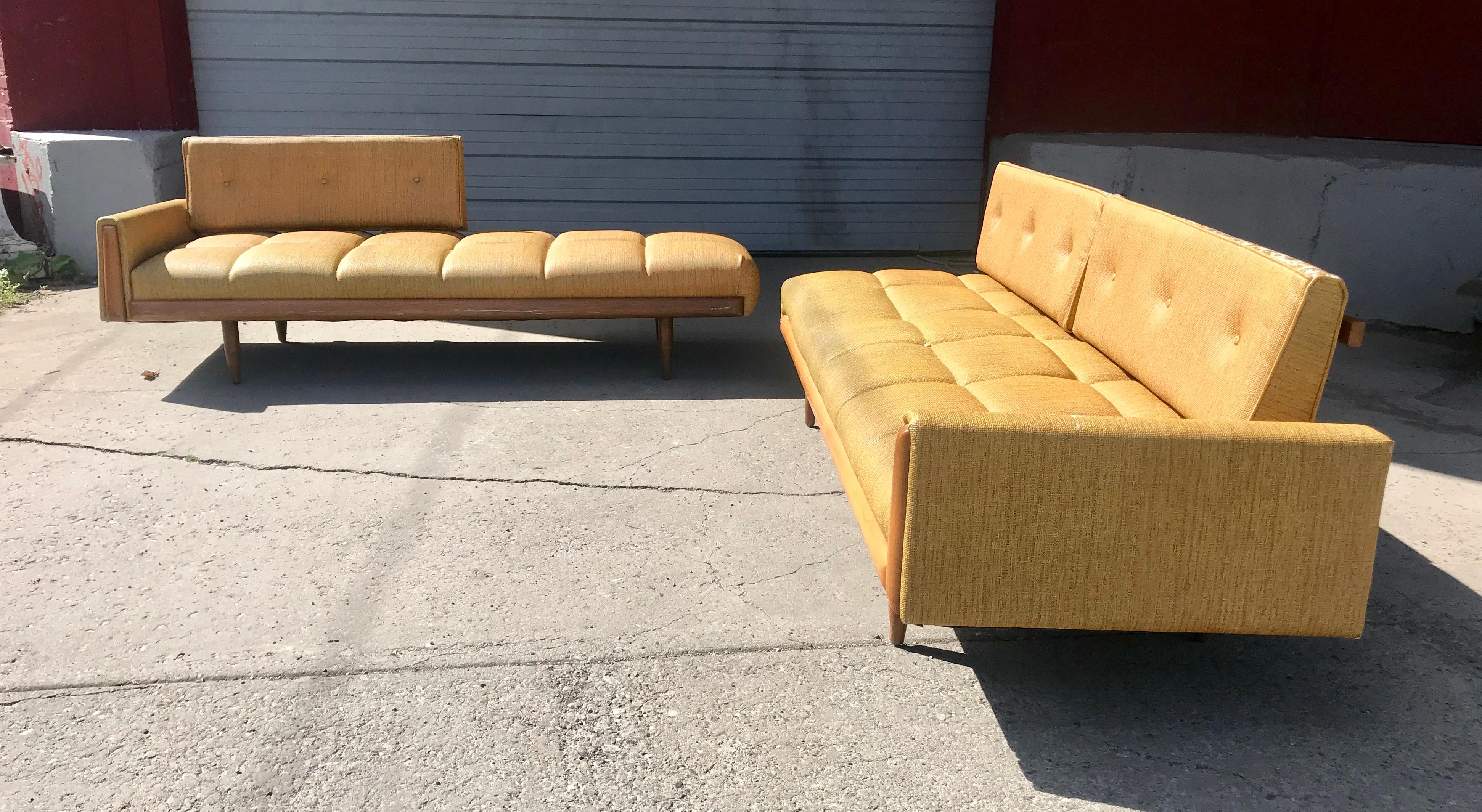 American  Modernist Button Tufted Daybed Attributed to Adrian Pearsall