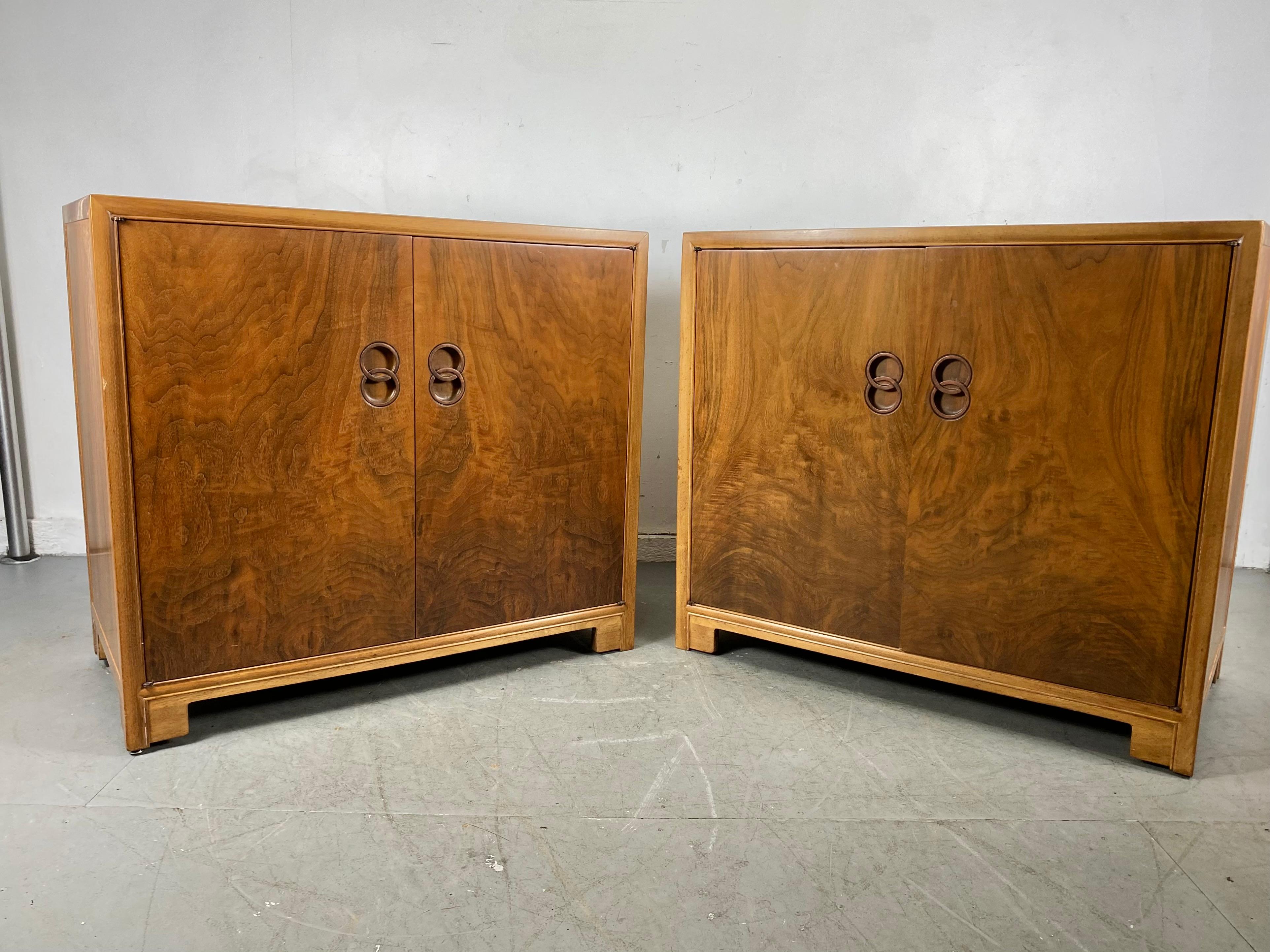 Stunning Pair Modernist Chests by Michael Taylor for Baker, Far East Collection 2