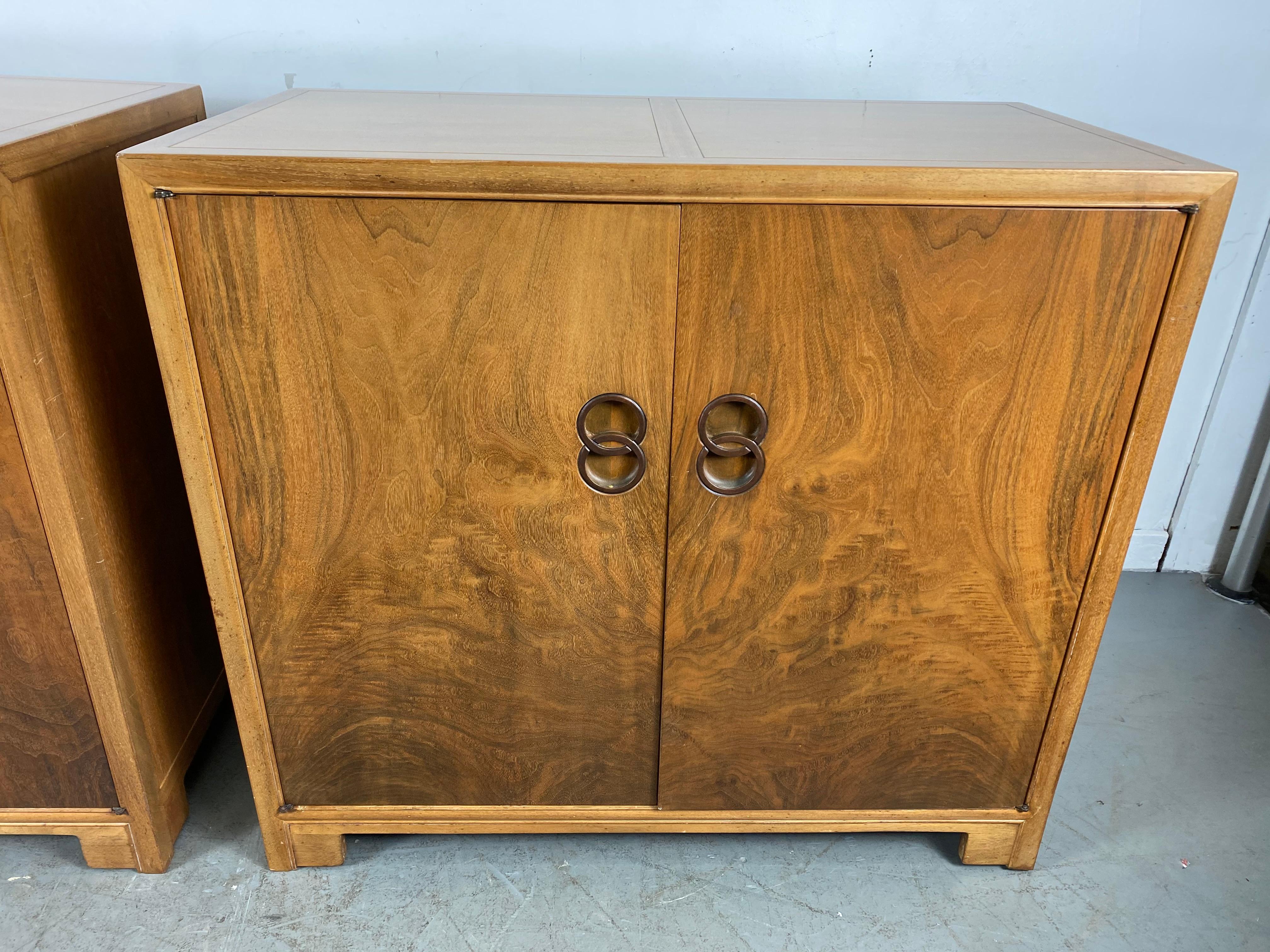 American Stunning Pair Modernist Chests by Michael Taylor for Baker, Far East Collection