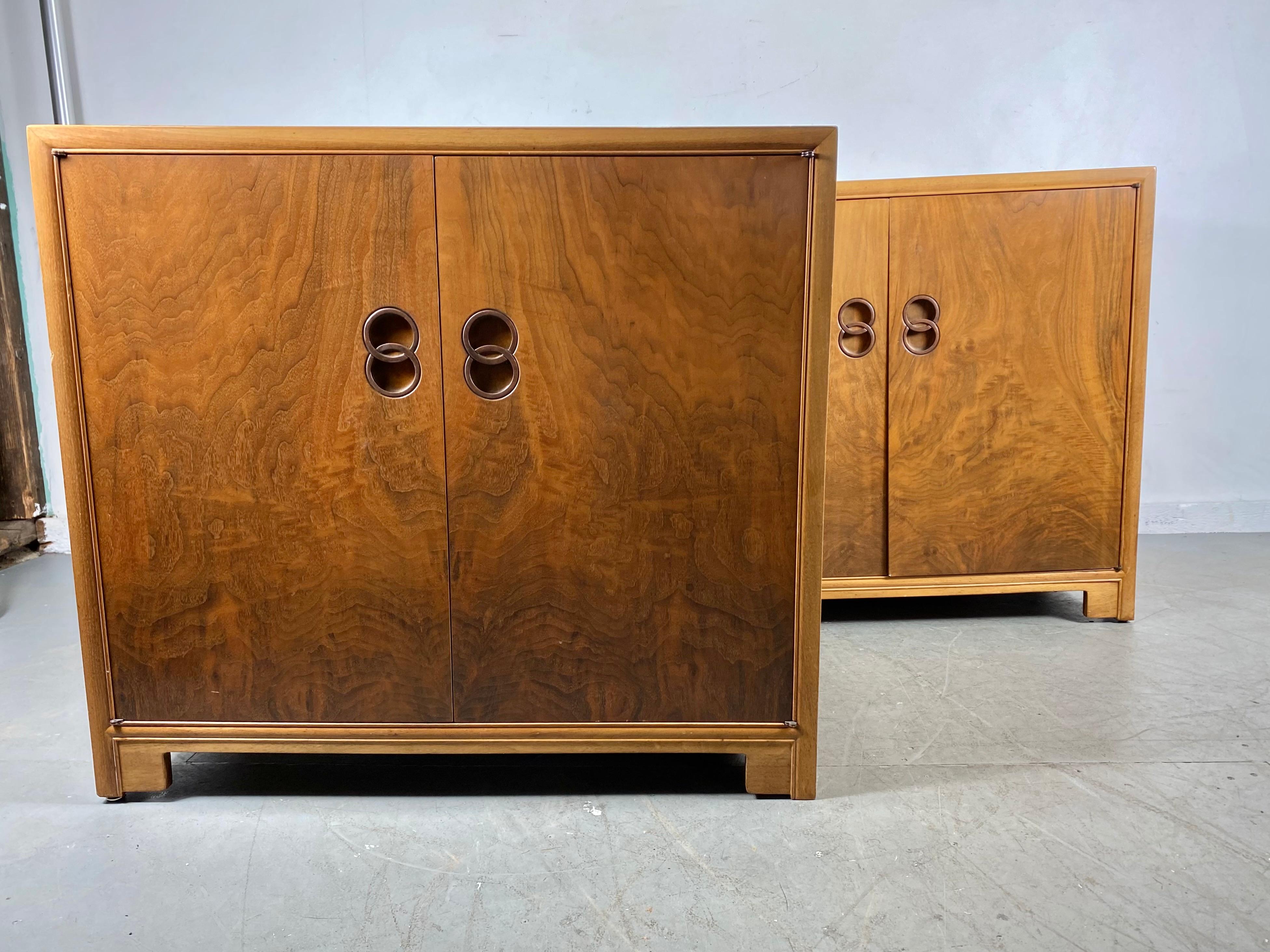 Stunning Pair Modernist Chests by Michael Taylor for Baker, Far East Collection 1