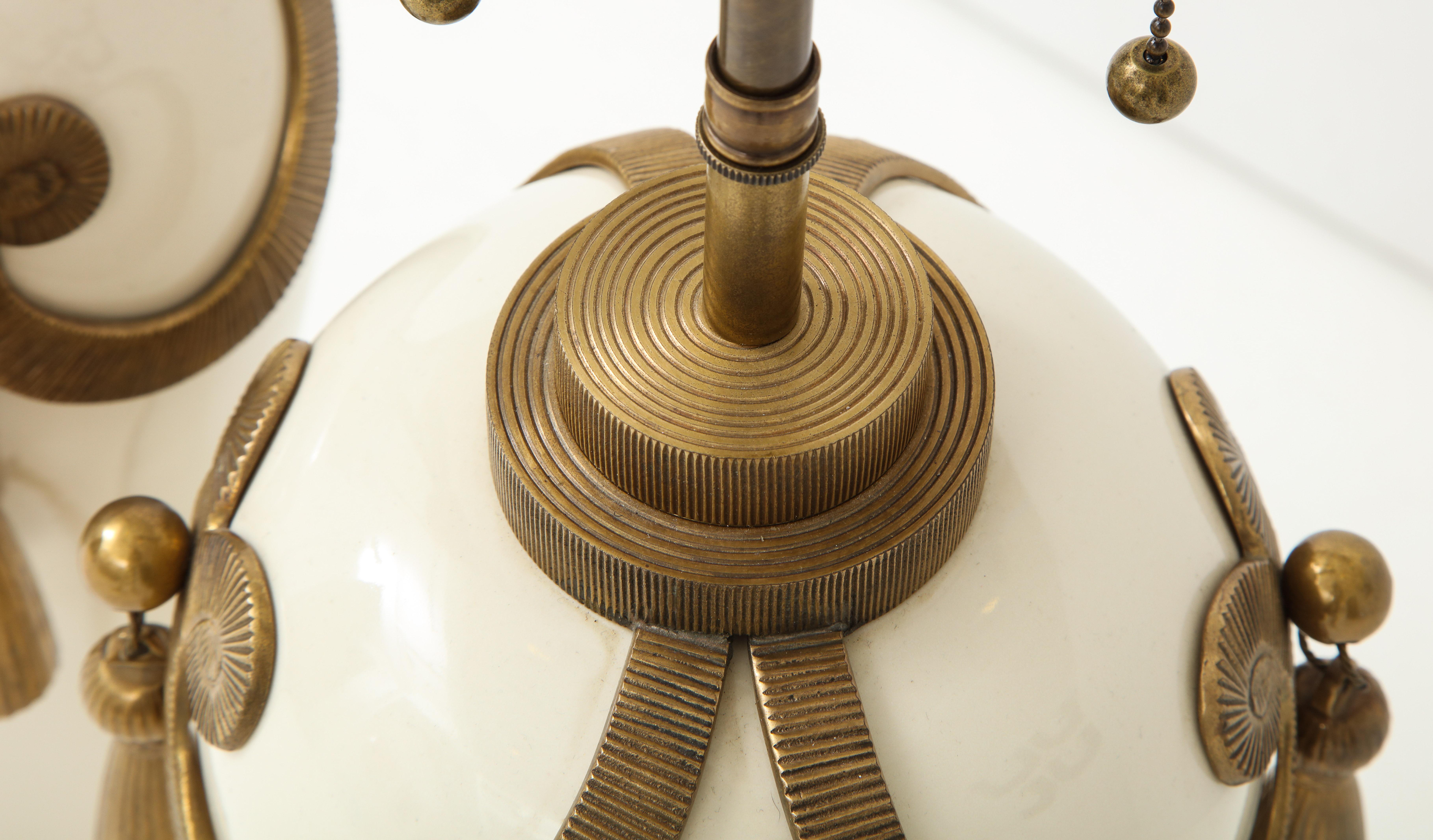 Stunning Pair of Art Deco Style Ceramic Lamps 3