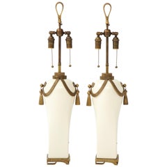 Stunning Pair of Art Deco Style Ceramic Lamps