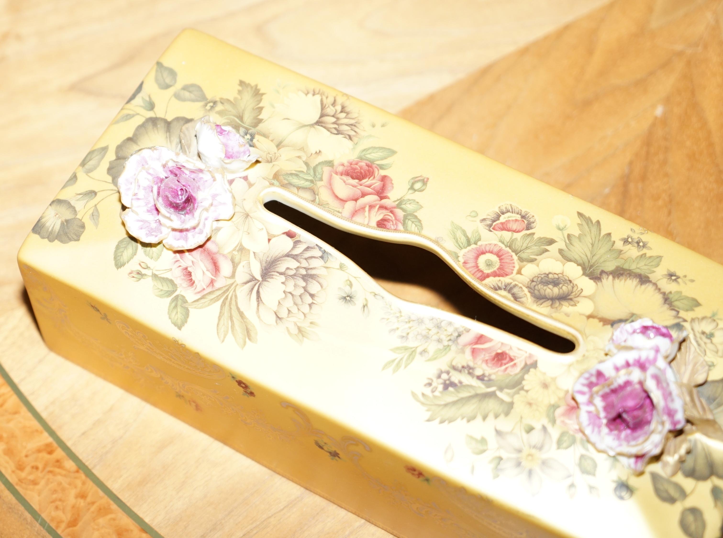 Stunning Pair of Artemest Porcelain Made in Italy Tissue Box Covers 9