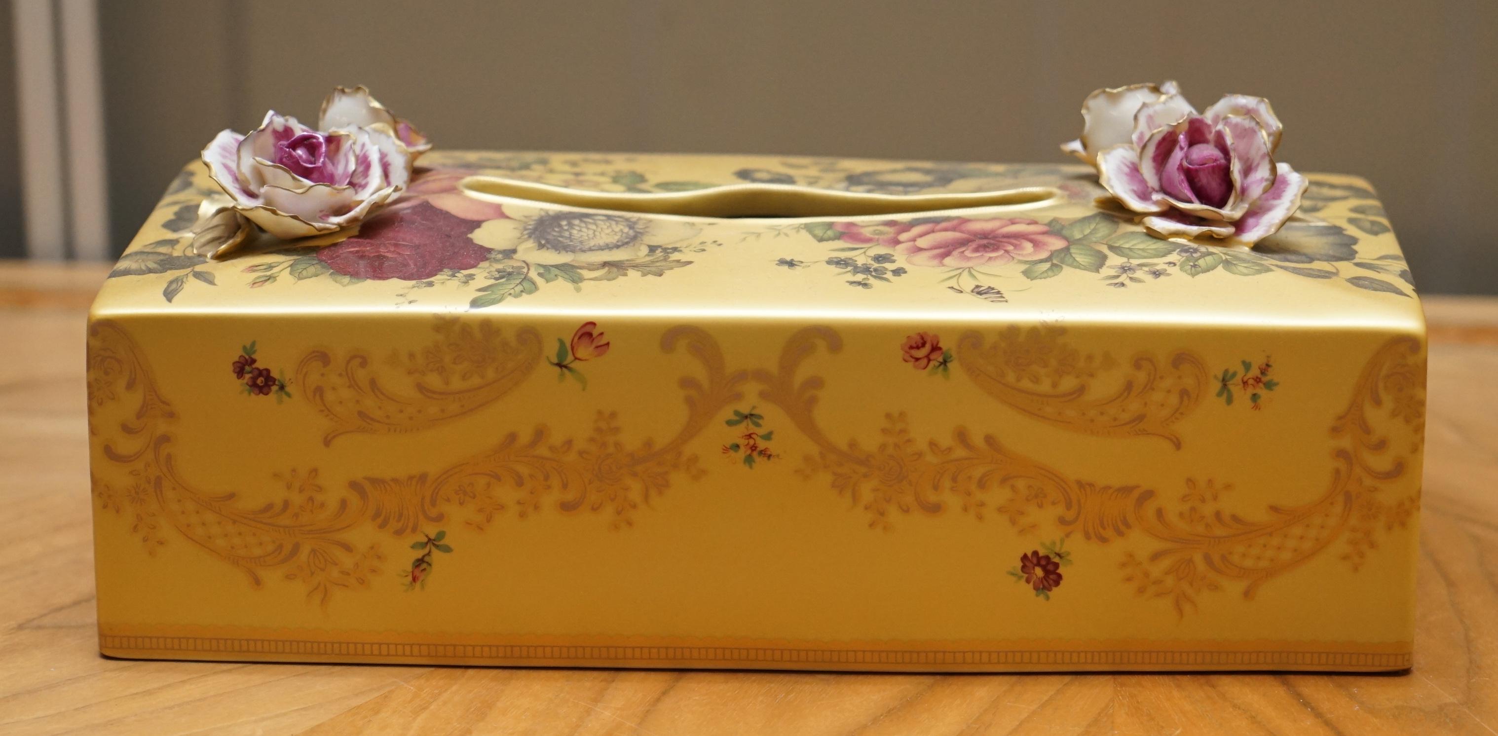 Mid-Century Modern Stunning Pair of Artemest Porcelain Made in Italy Tissue Box Covers