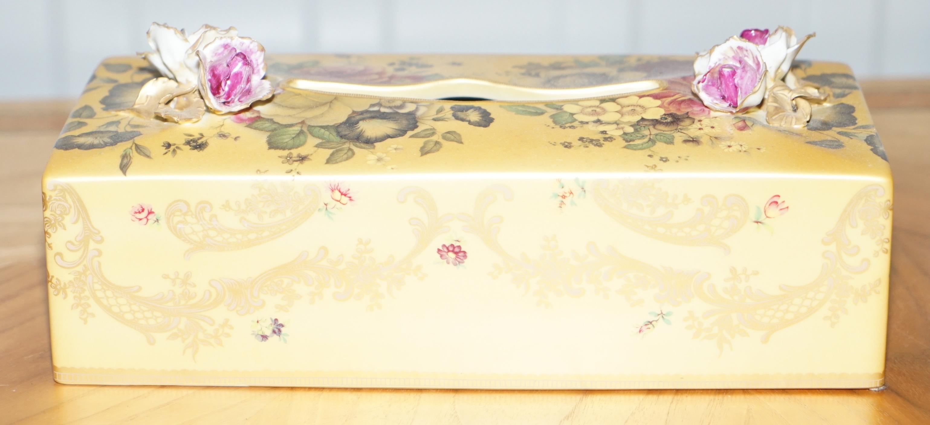 Stunning Pair of Artemest Porcelain Made in Italy Tissue Box Covers 2