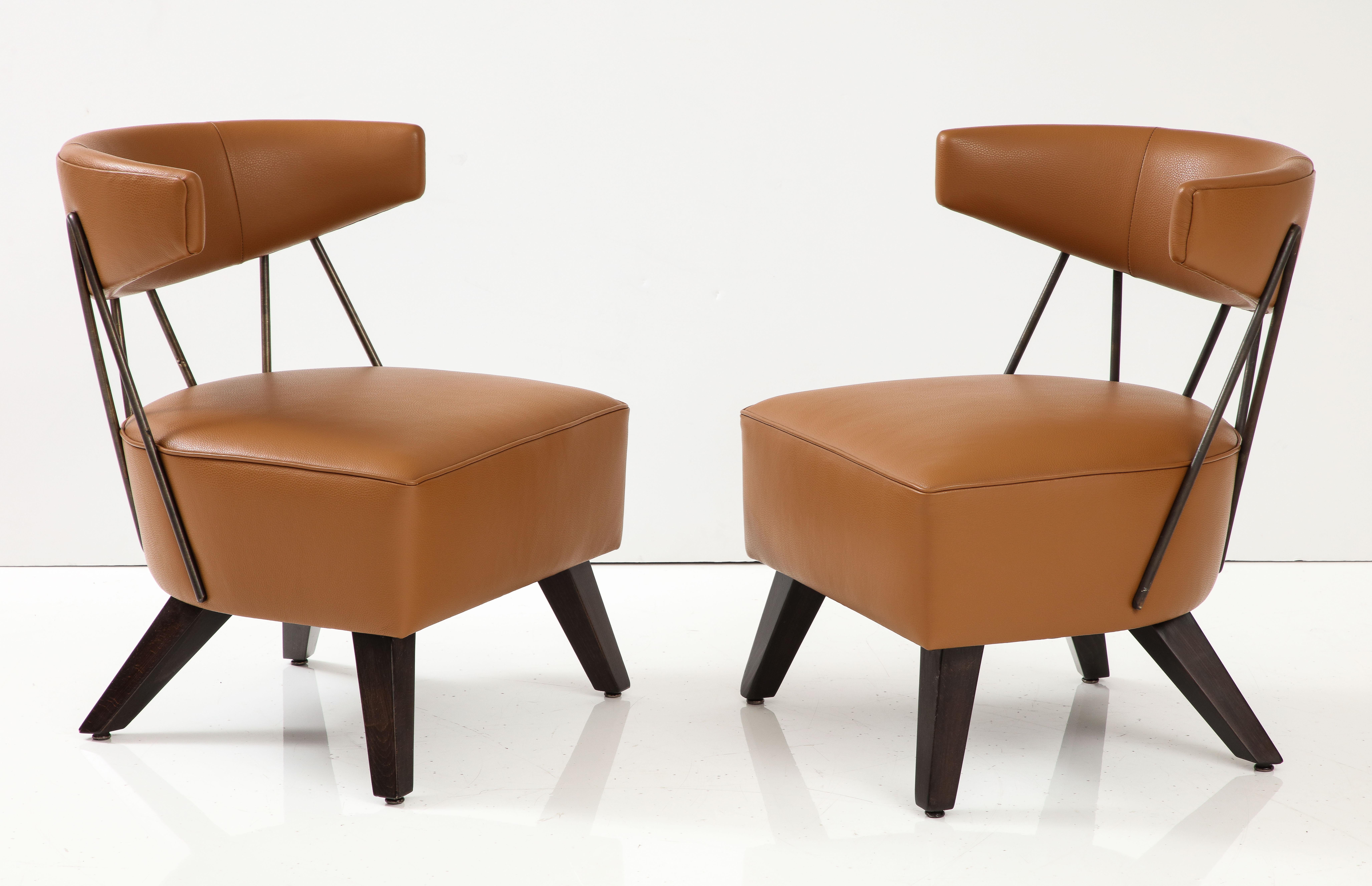 Atemberaubendes Paar Stühle, Billy Haines zugeschrieben (Moderne der Mitte des Jahrhunderts) im Angebot