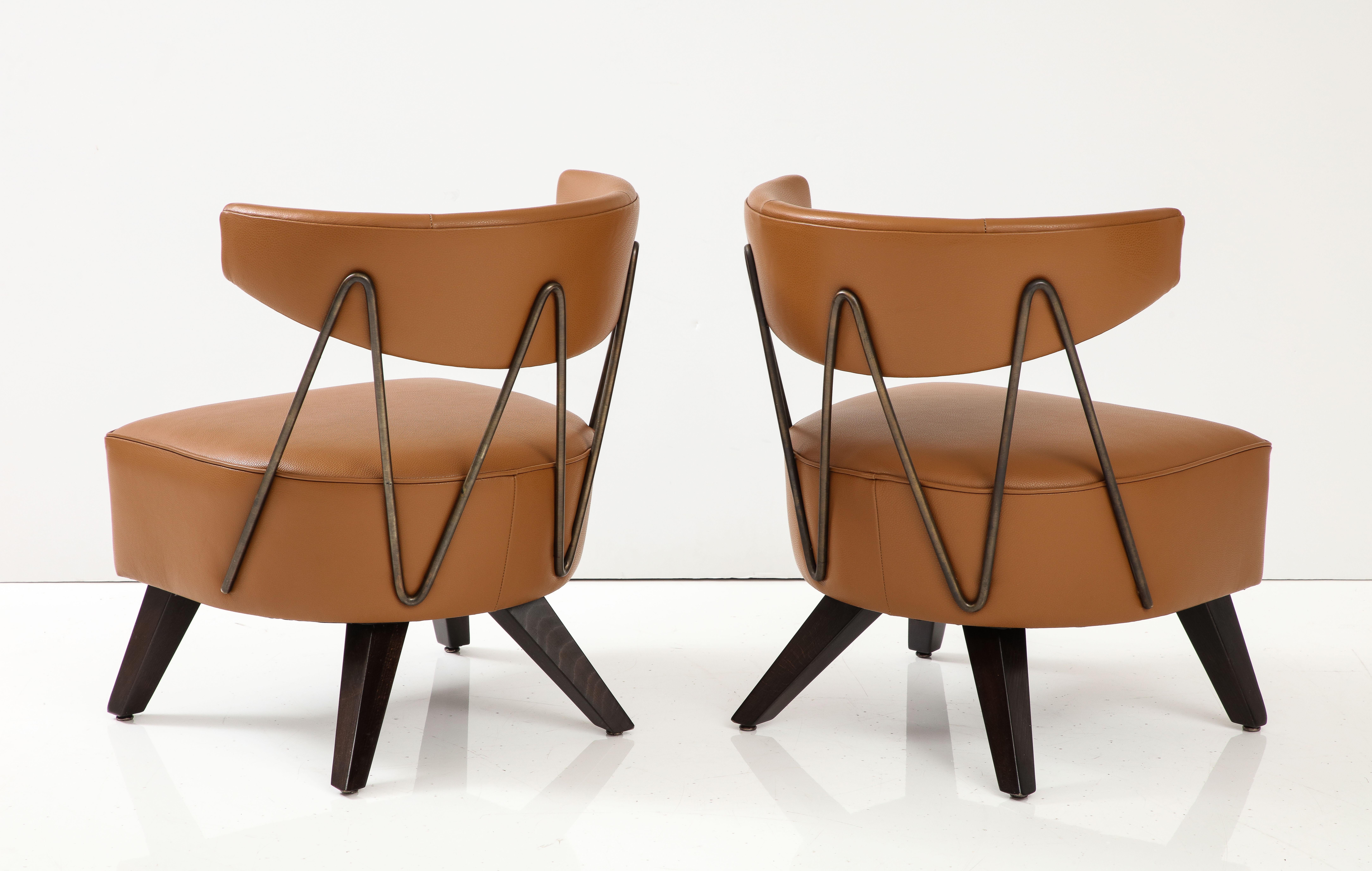 Atemberaubendes Paar Stühle, Billy Haines zugeschrieben (amerikanisch) im Angebot