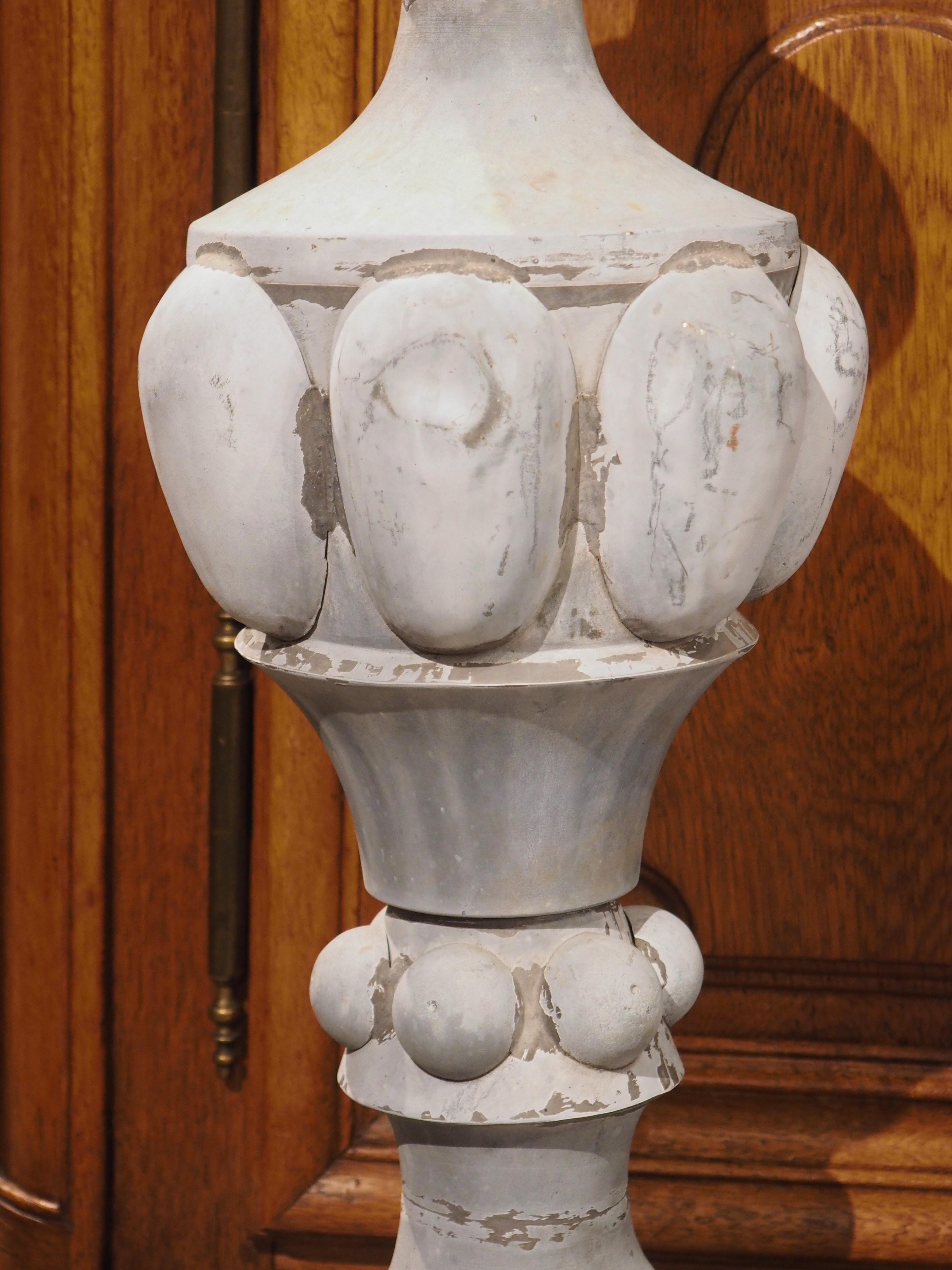 Stunning Pair of circa 1890 French Zinc Roof Finials 2