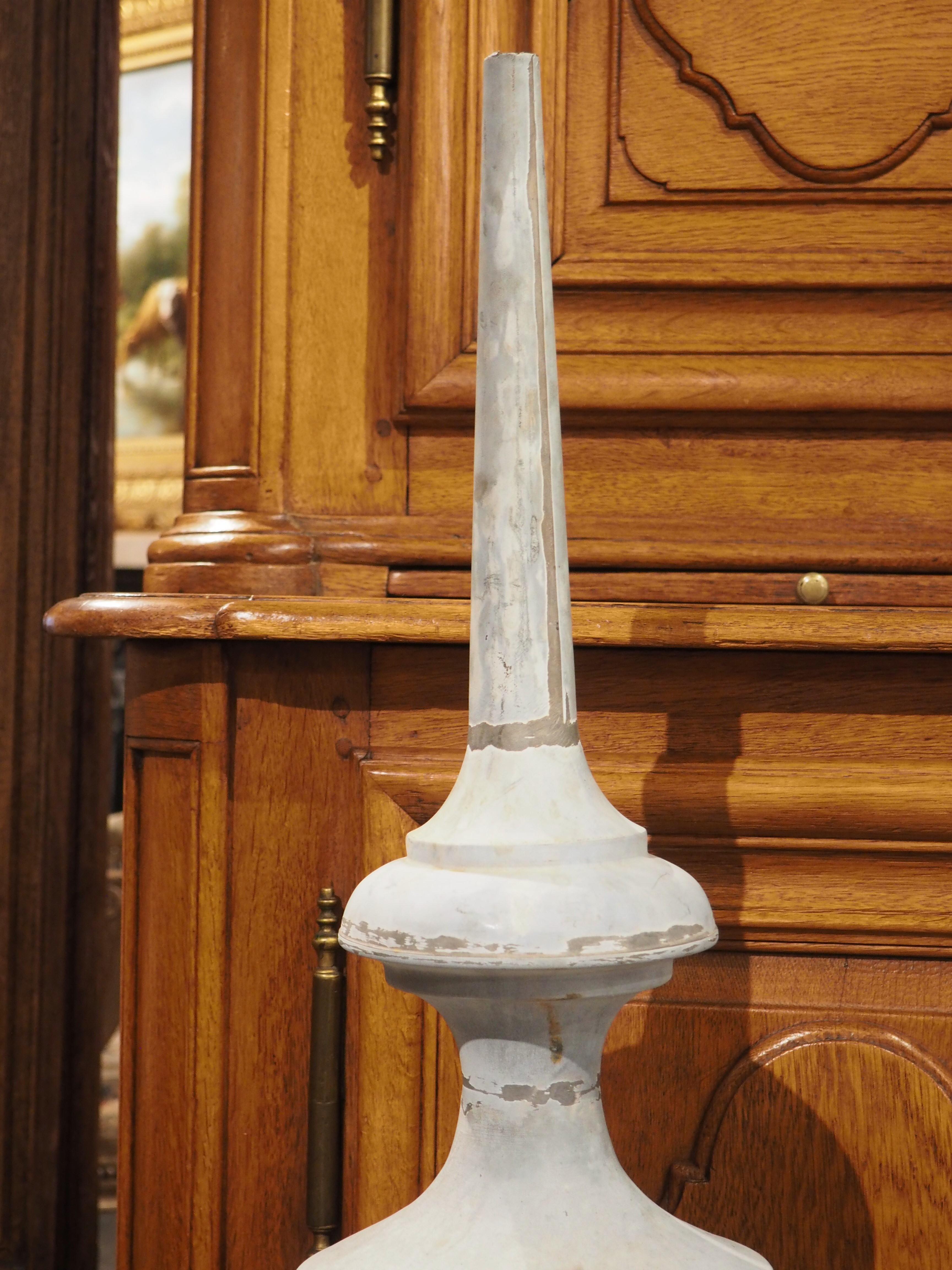 Stunning Pair of circa 1890 French Zinc Roof Finials 4