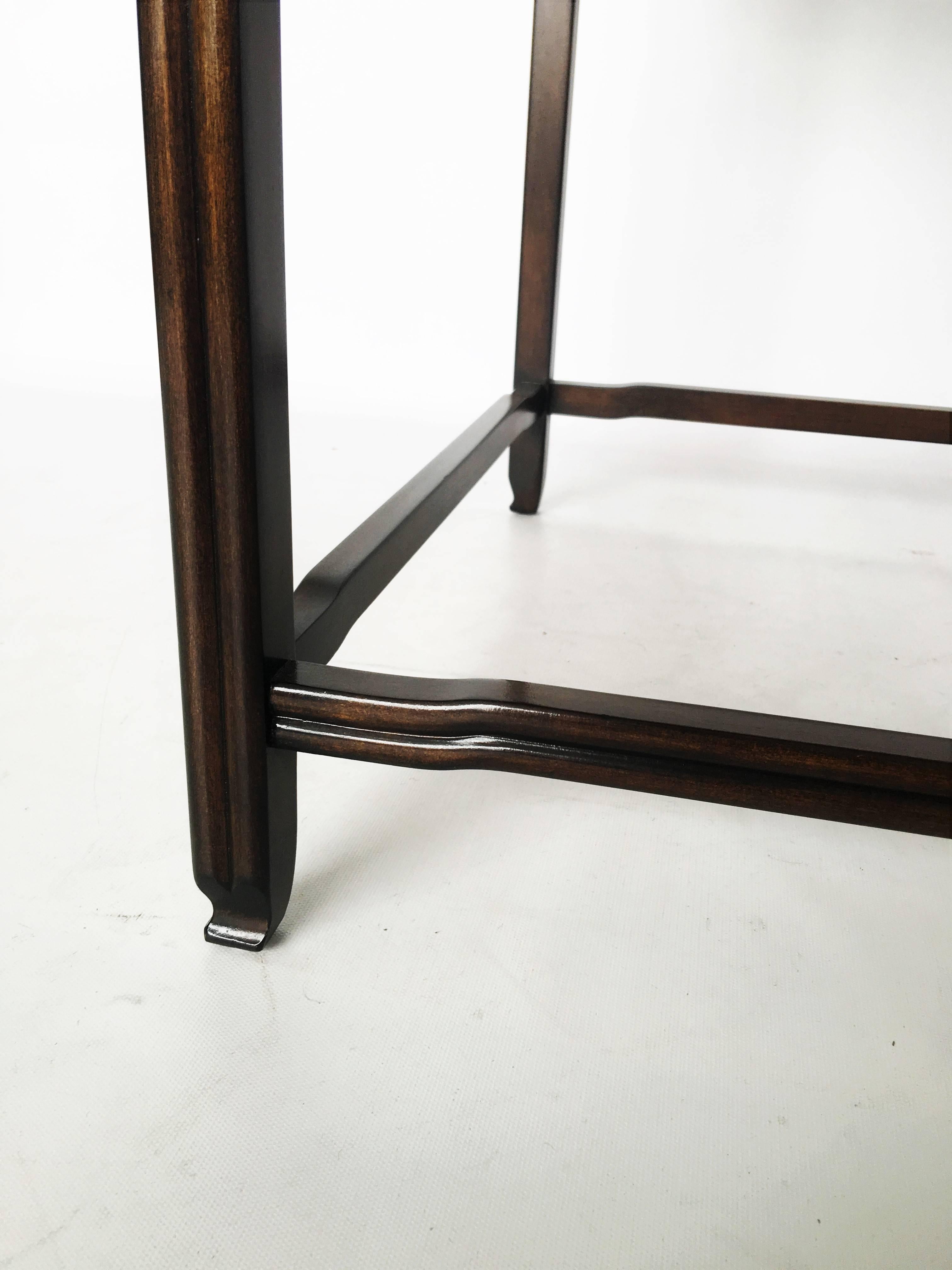 Stunning Pair of Ebonized Side Tables Michael Taylor for Baker For Sale 4