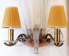 Stunning Pair of French Art Deco Scones “Murano”