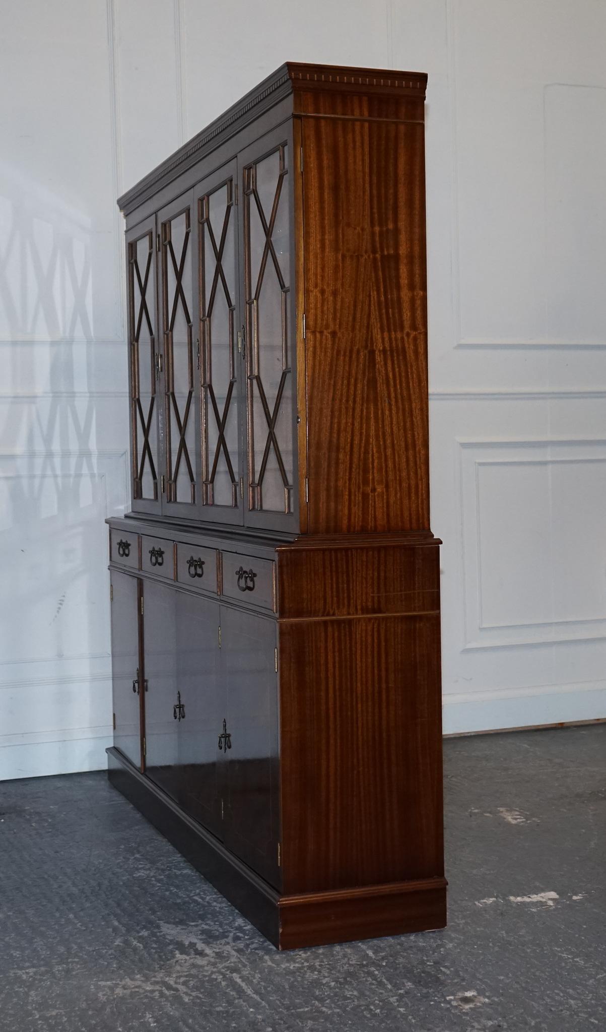 impresionante pareja de librerias de estilo georgiano con cajonera y cajonera de almacenaje 6