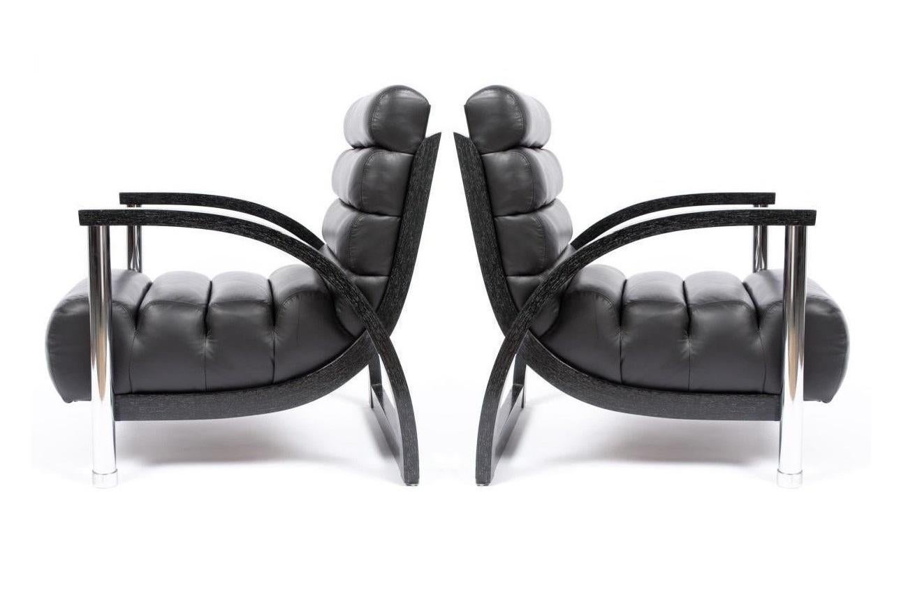 Sumptuous and sleek pair of 
