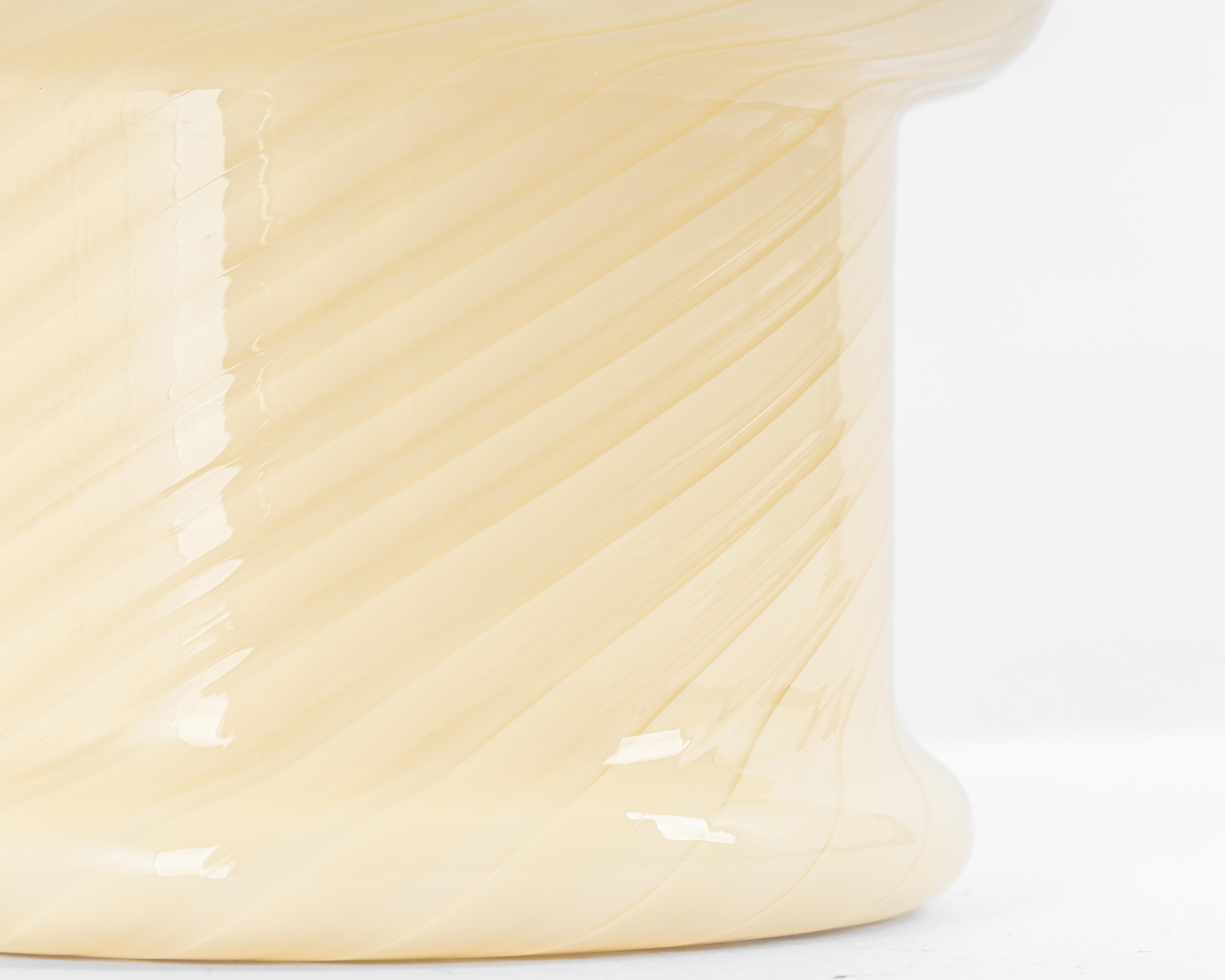 Late 20th Century Stunning Pair of Large Glass Table Lamps by Vetri Murano, Italy, 1970s