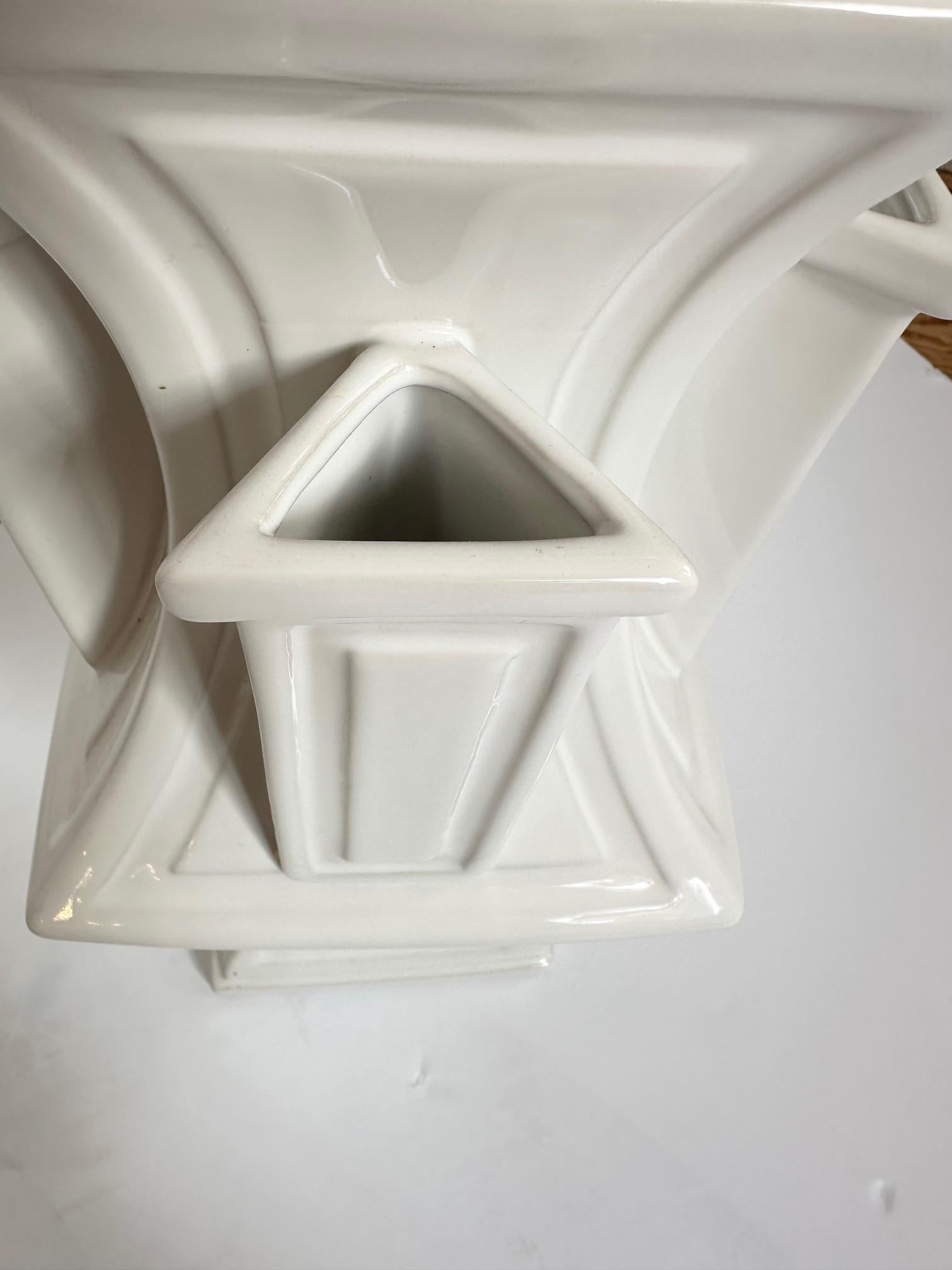 Céramique Superbe paire de vases italiens modernes du milieu du siècle dernier en vente