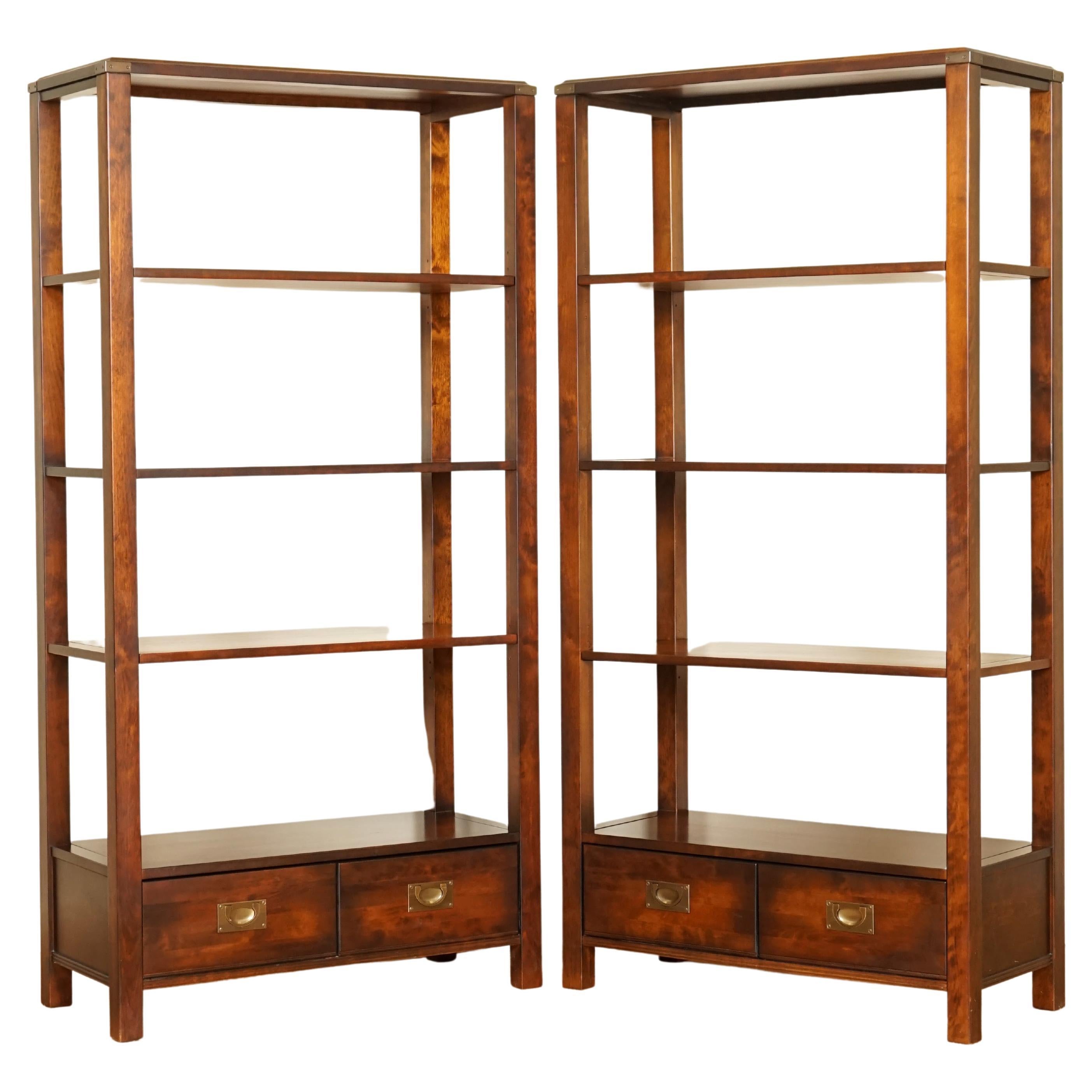 English Campaign Style Bookcase at 1stDibs