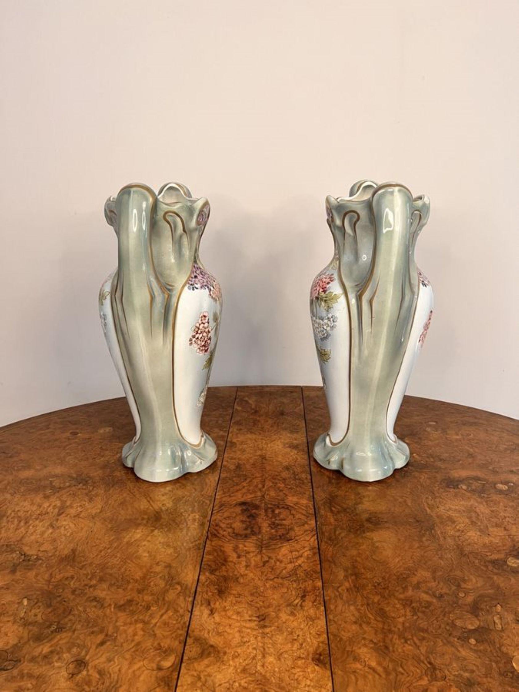20th Century Stunning pair of quality antique French vases For Sale