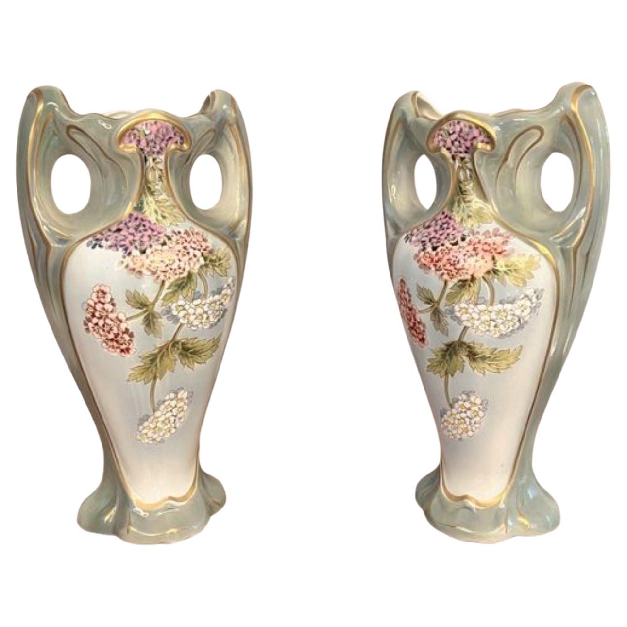 Stunning pair of quality antique French vases For Sale